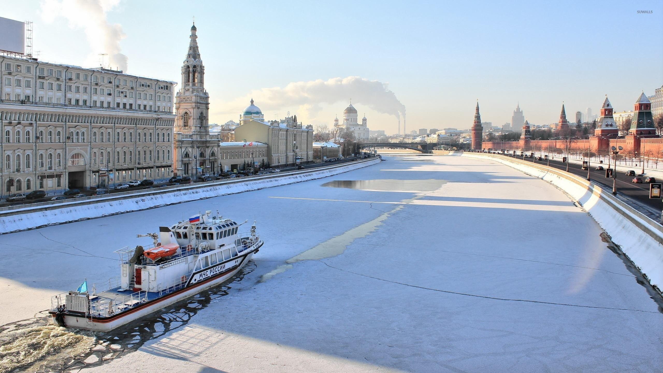 Winter, Moskau, Russland, Jahreszeiten, Schneeansicht, 2560x1440 HD Desktop