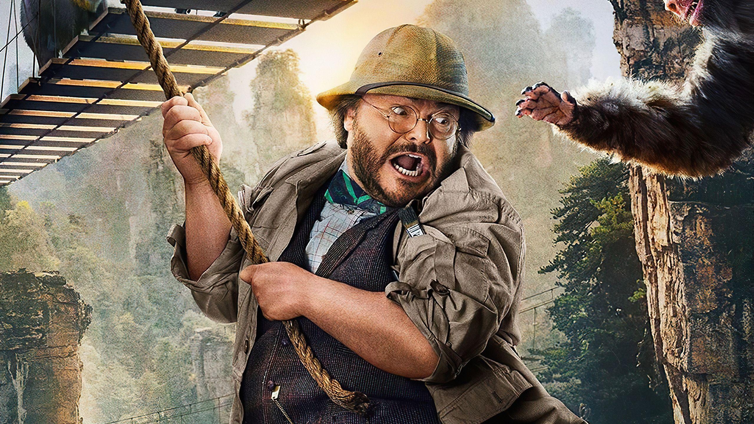 Jack Black, Jumanji, 2019, Film, 1440p, 2560x1440 HD Desktop