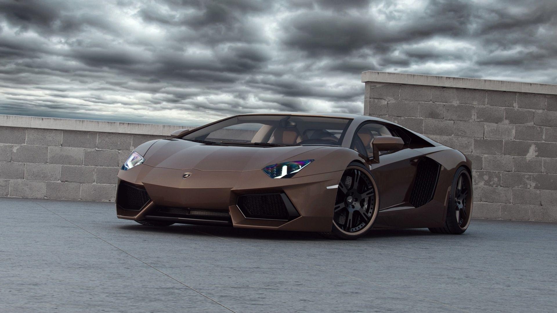 Lamborghini Aventador, Braun, Farbe, Auto, Exklusiv, 1920x1080 Full HD Desktop