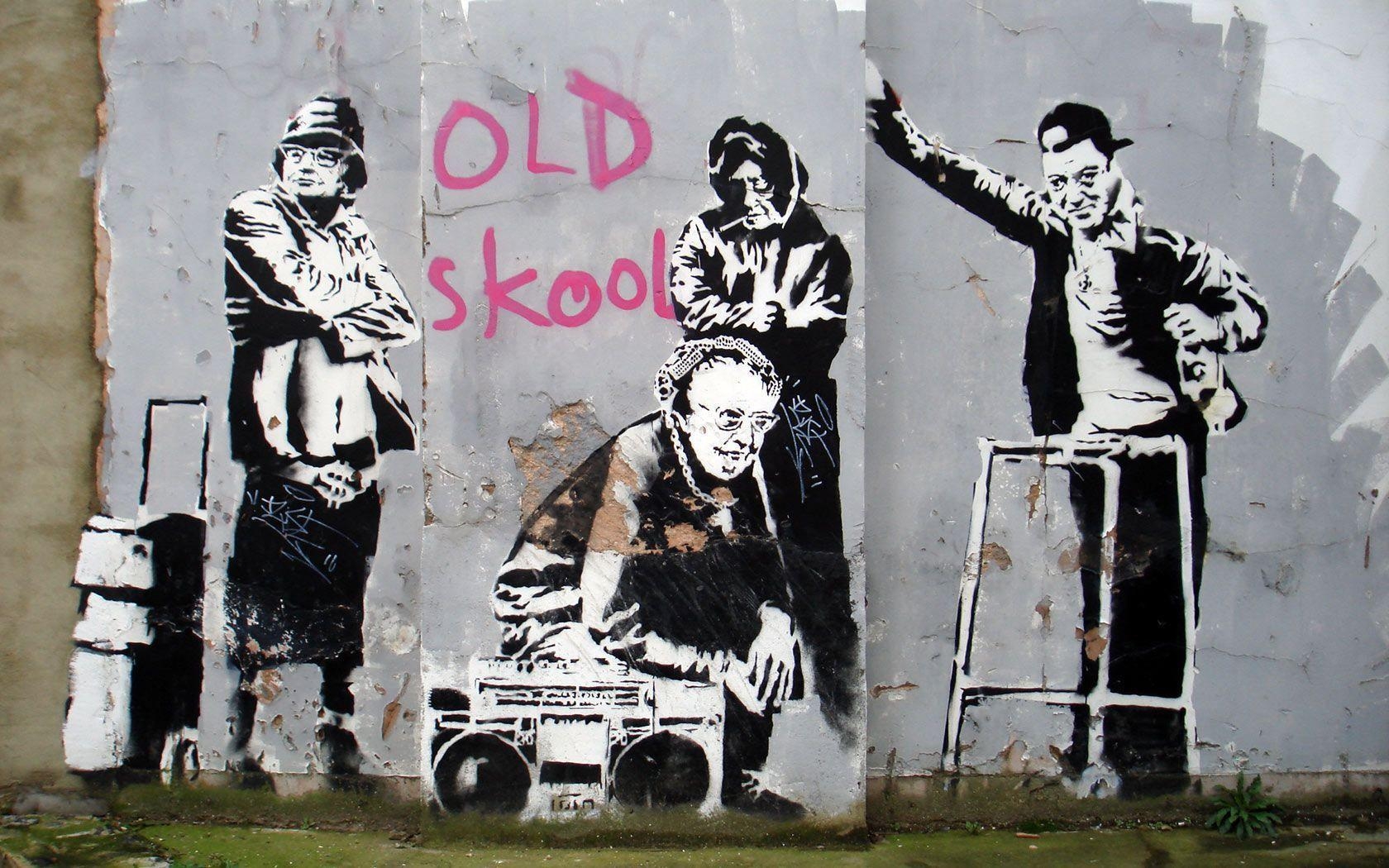 Banksy, HD, Kunst, Streetart, Urban, 1680x1050 HD Desktop