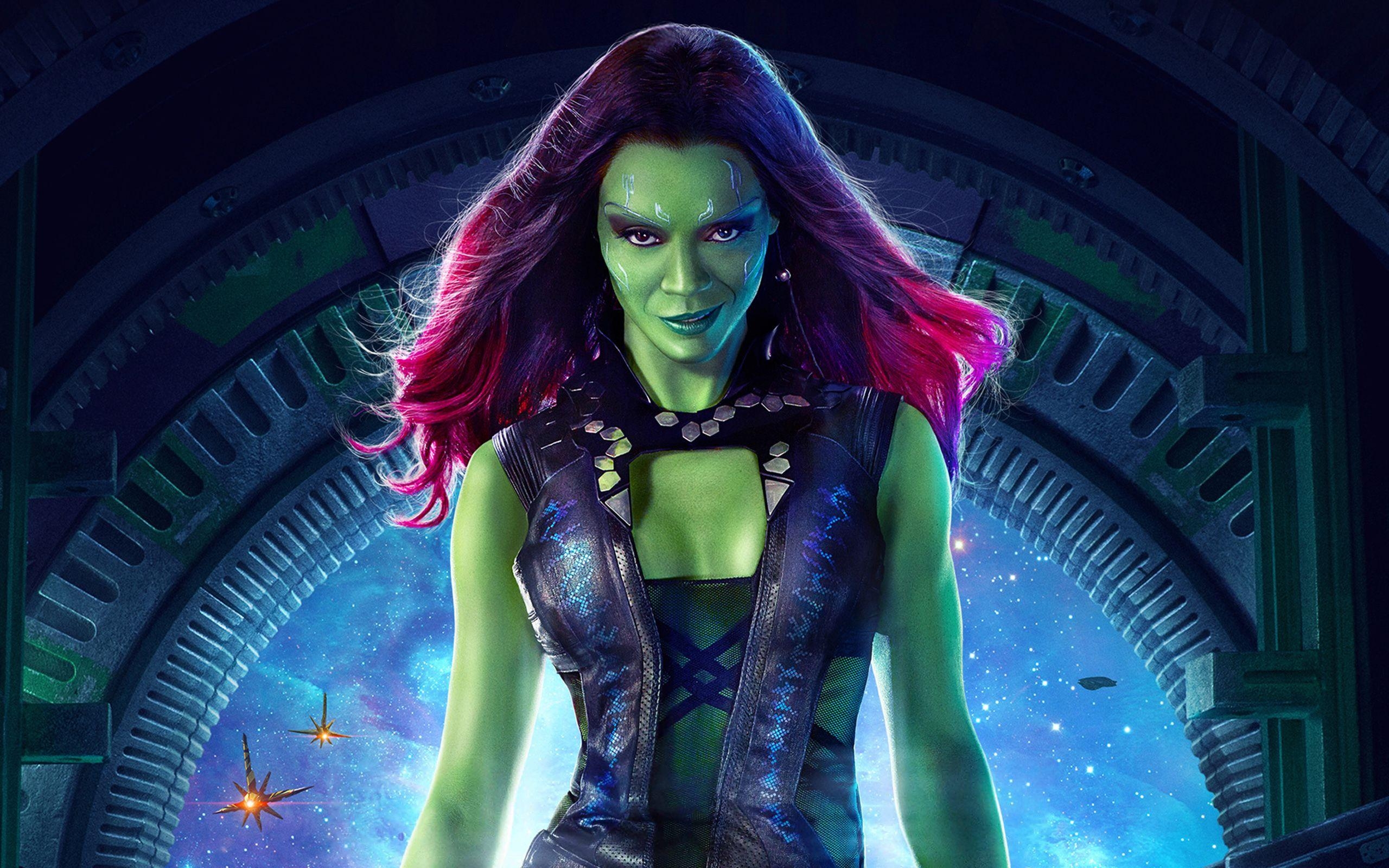 Zoe Saldana, Gamora, Hintergrund, Filme, Schauspielerin, 2560x1600 HD Desktop