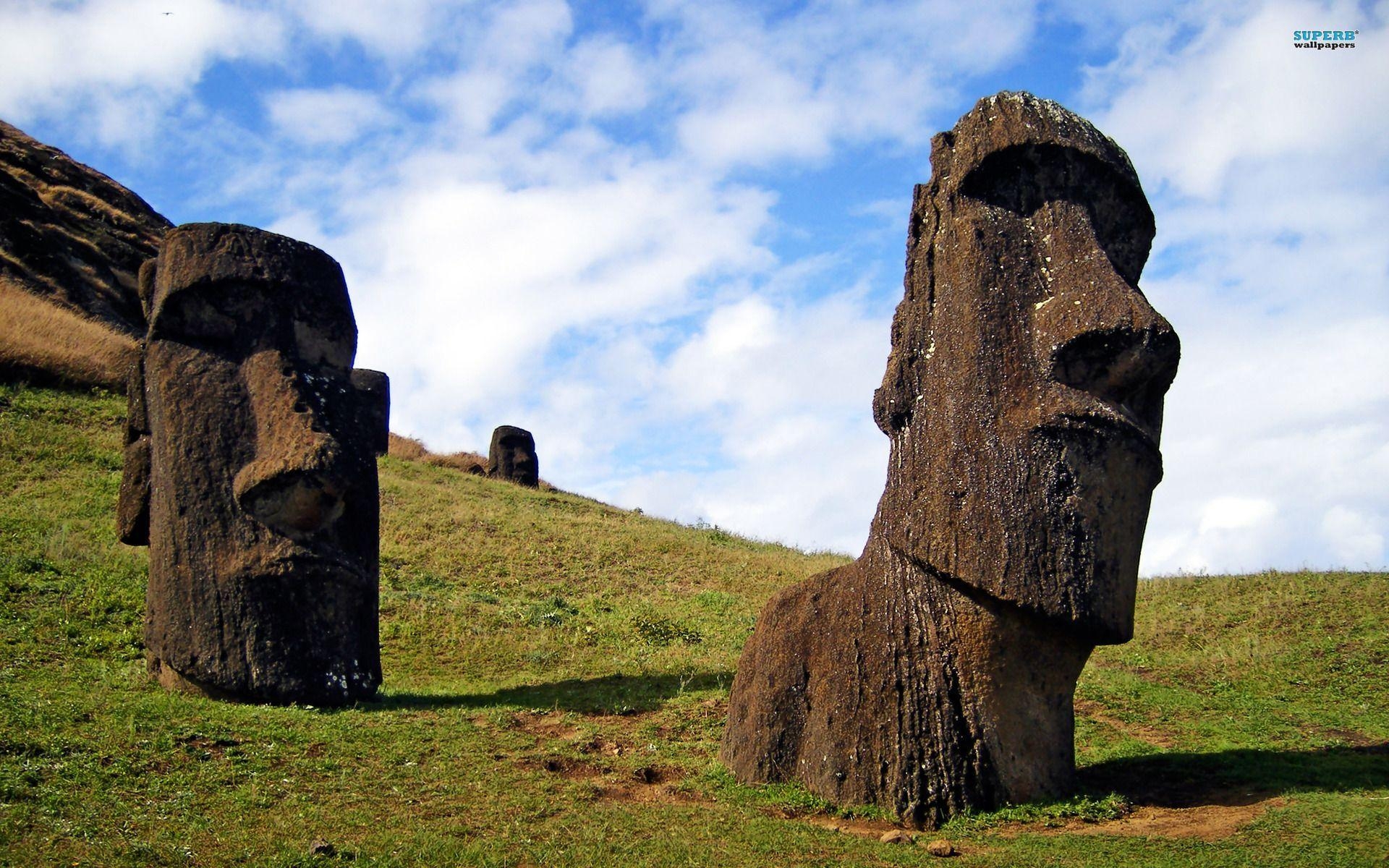 Osterinsel, Natur, Moai, Statuen, Chile, 1920x1200 HD Desktop