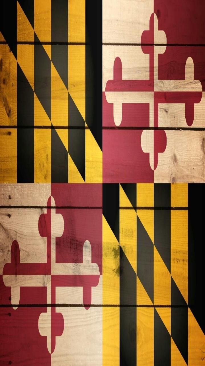 Maryland Staatsflagge, Download, Design, Farben, USA, 720x1280 HD Handy