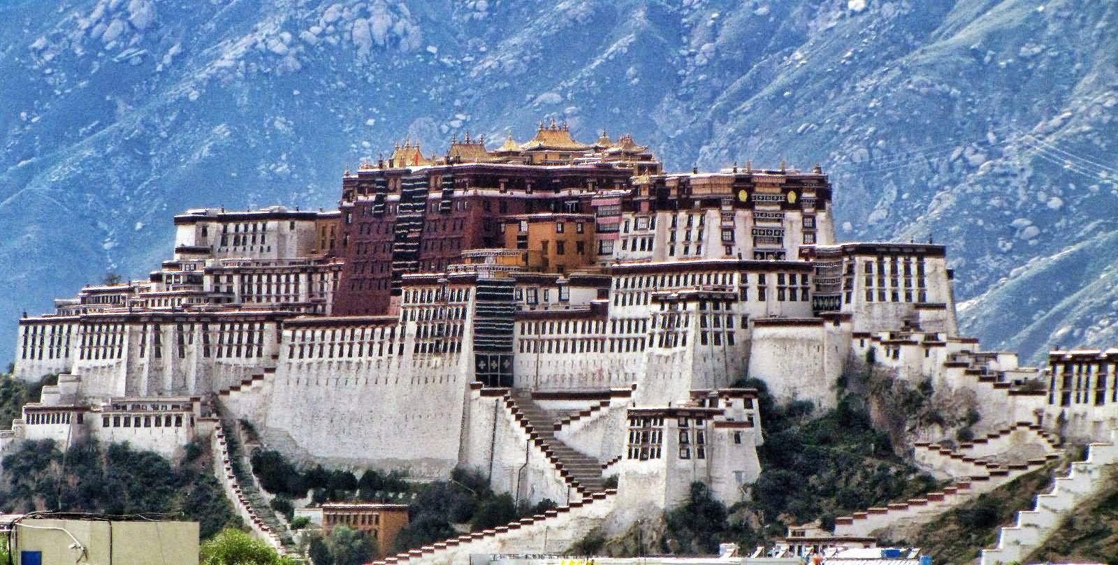 Potala Palast, Geschichte, Tibet, Landschaft, Monument, 1600x810 HD Desktop