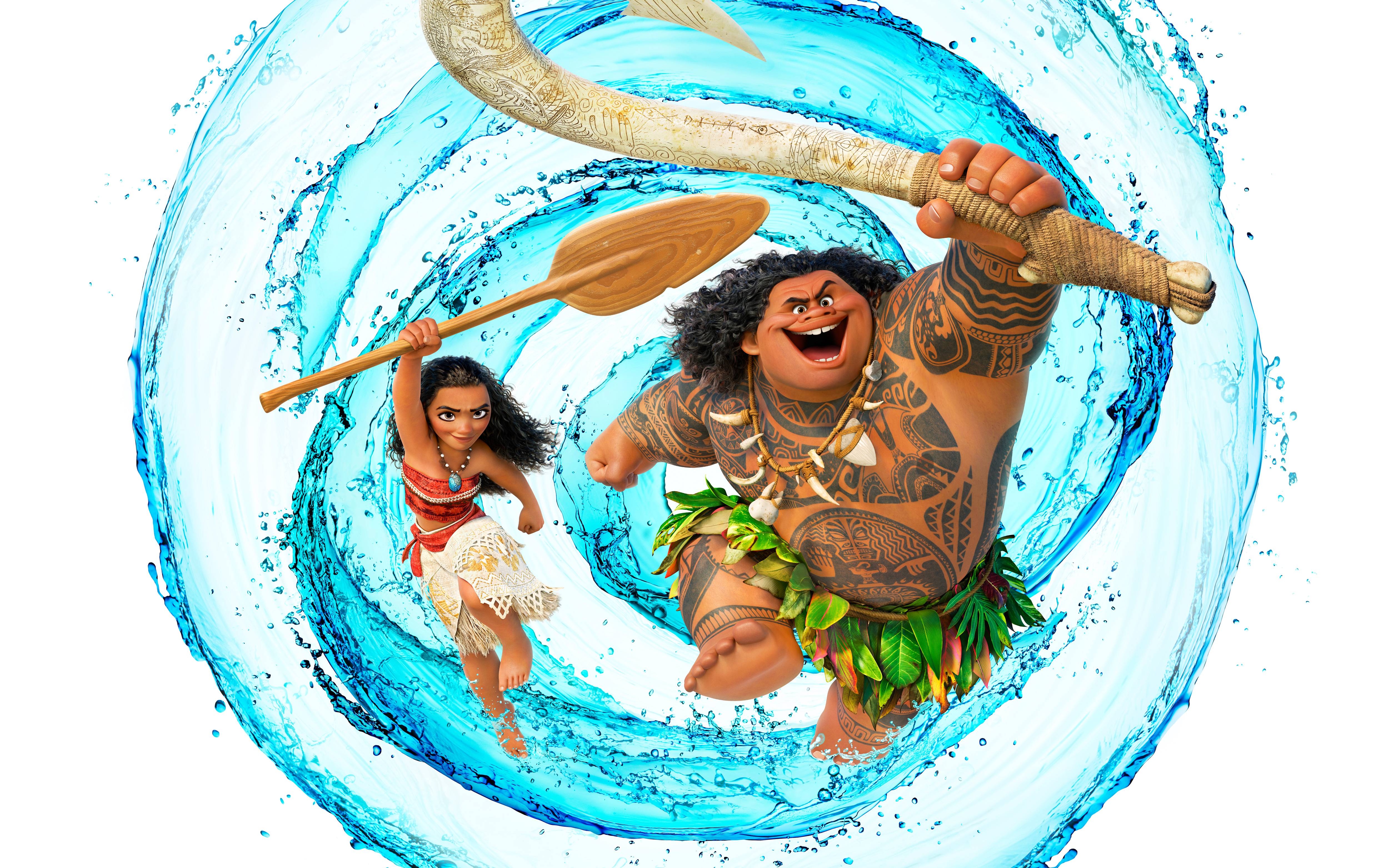 Dwayne Johnson, Maui, Moana, 4K, Film, 5000x3130 4K Desktop