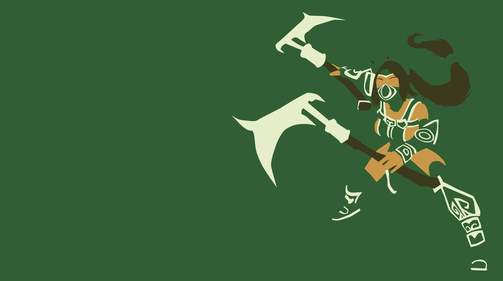 League of Legends, Akali, Minimalismus, Kunst, Spiel, 1930x1080 HD Desktop