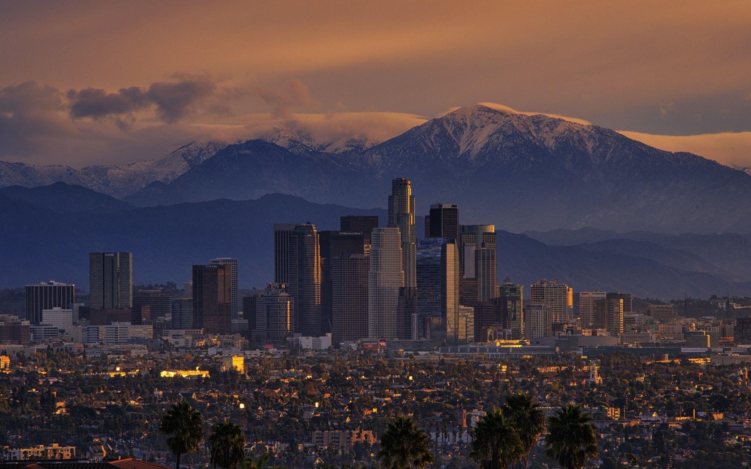 Los Angeles, 4K, Stadt, Hintergrund, Reisen, 2560x1600 HD Desktop