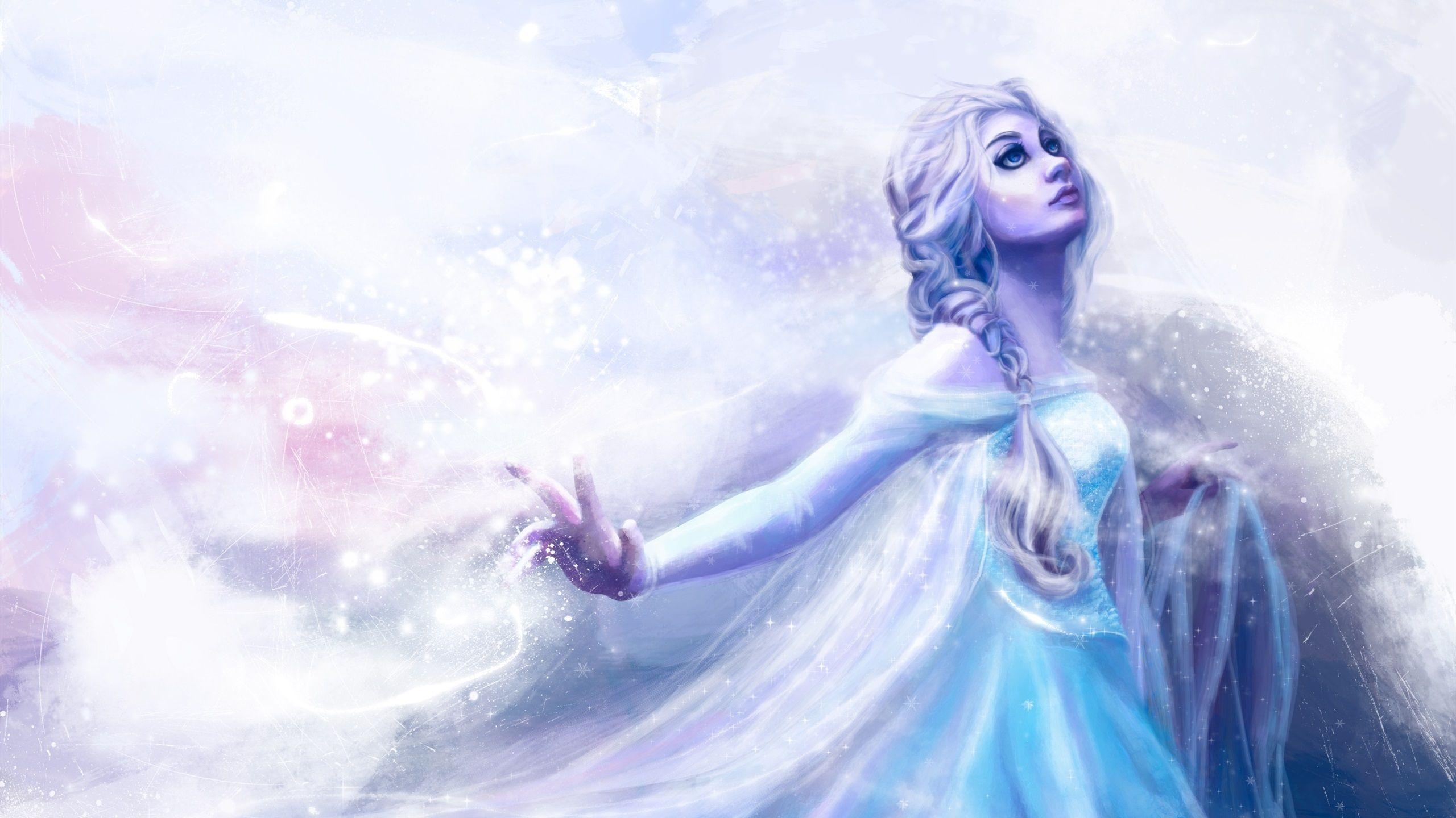 Elsa, Frozen, Kunst, 1440p, 4K, 2560x1440 HD Desktop