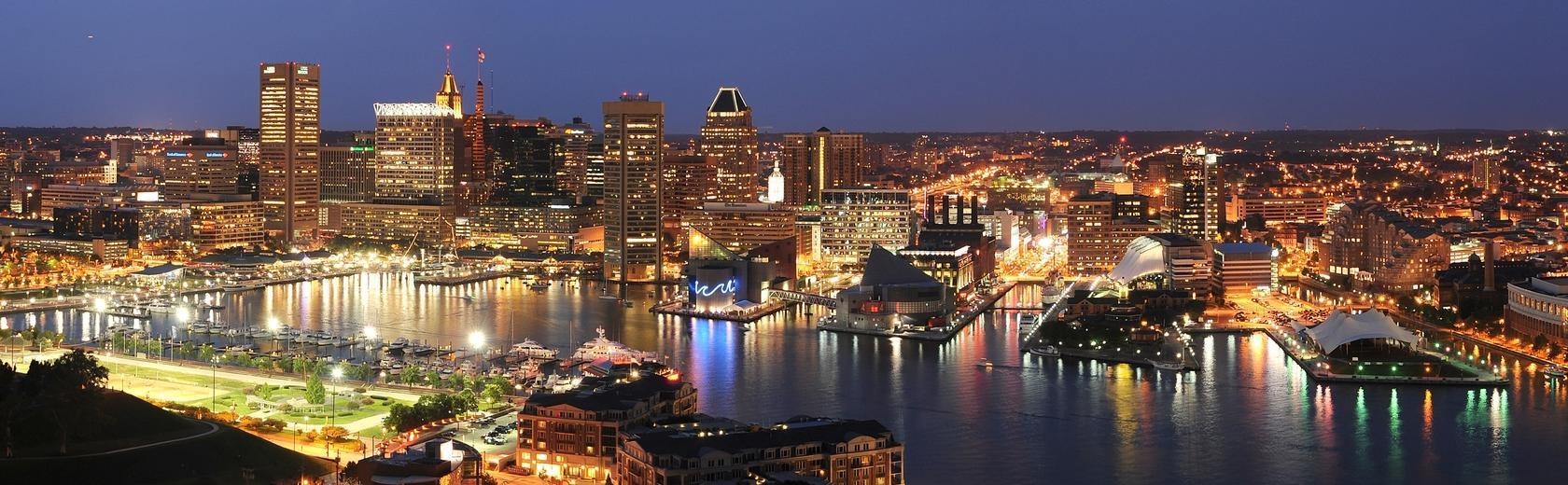 Baltimore, 4K, Desktop, Stadt, Hintergrund, 1680x520 Dual Screen Desktop