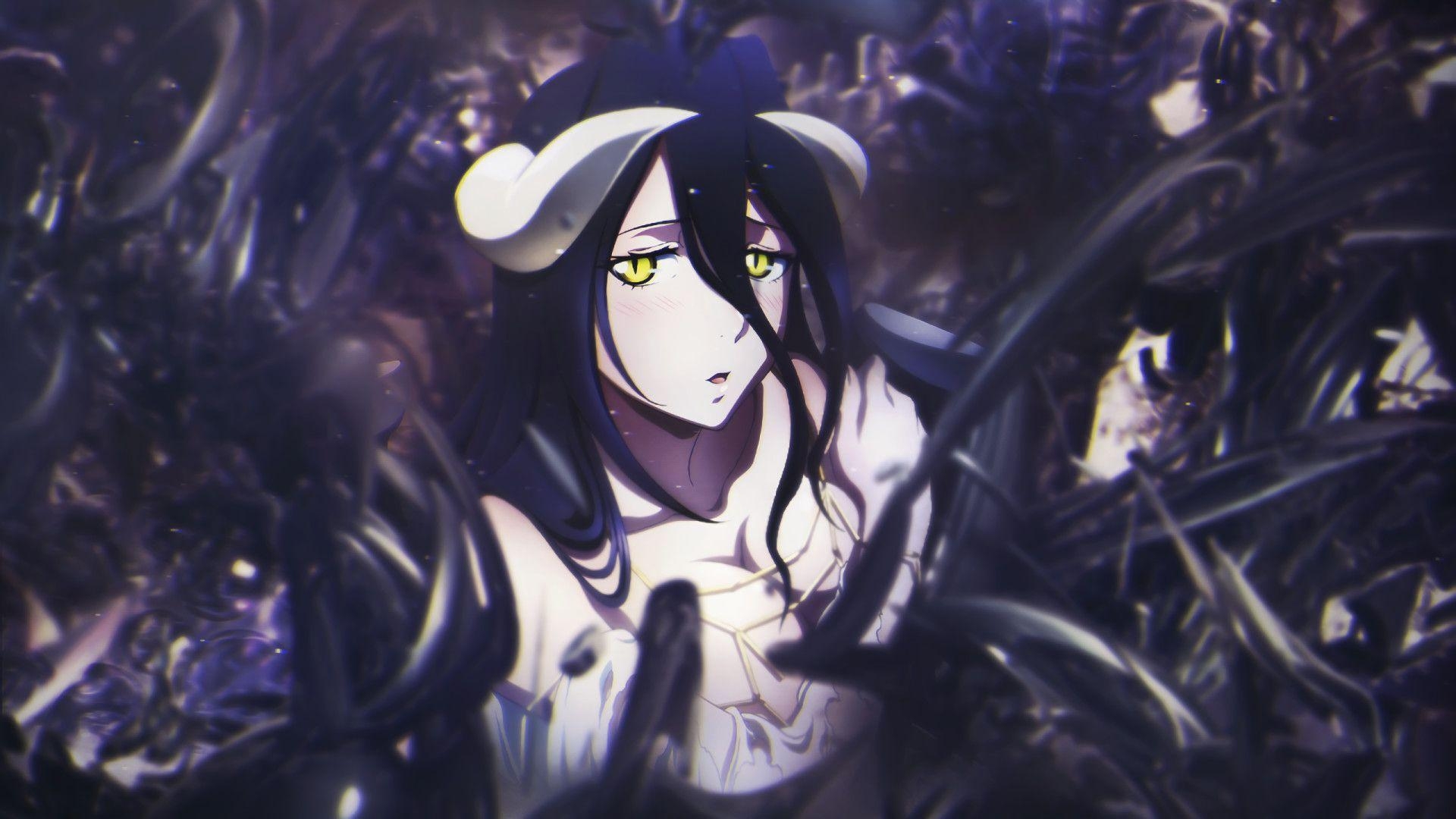 Albedo, Overlord, Anime, Hintergrundbild, Charakter, 1920x1080 Full HD Desktop