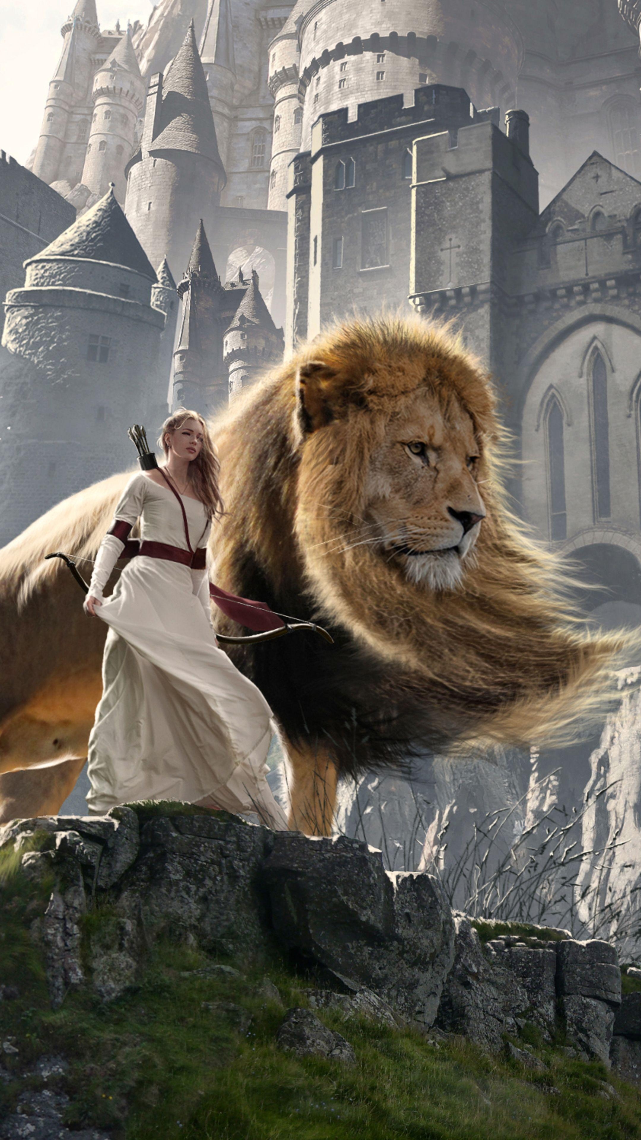 Susan, Aslan, Narnia, Chroniken von Narnia, Abenteuer, 2160x3840 4K Handy