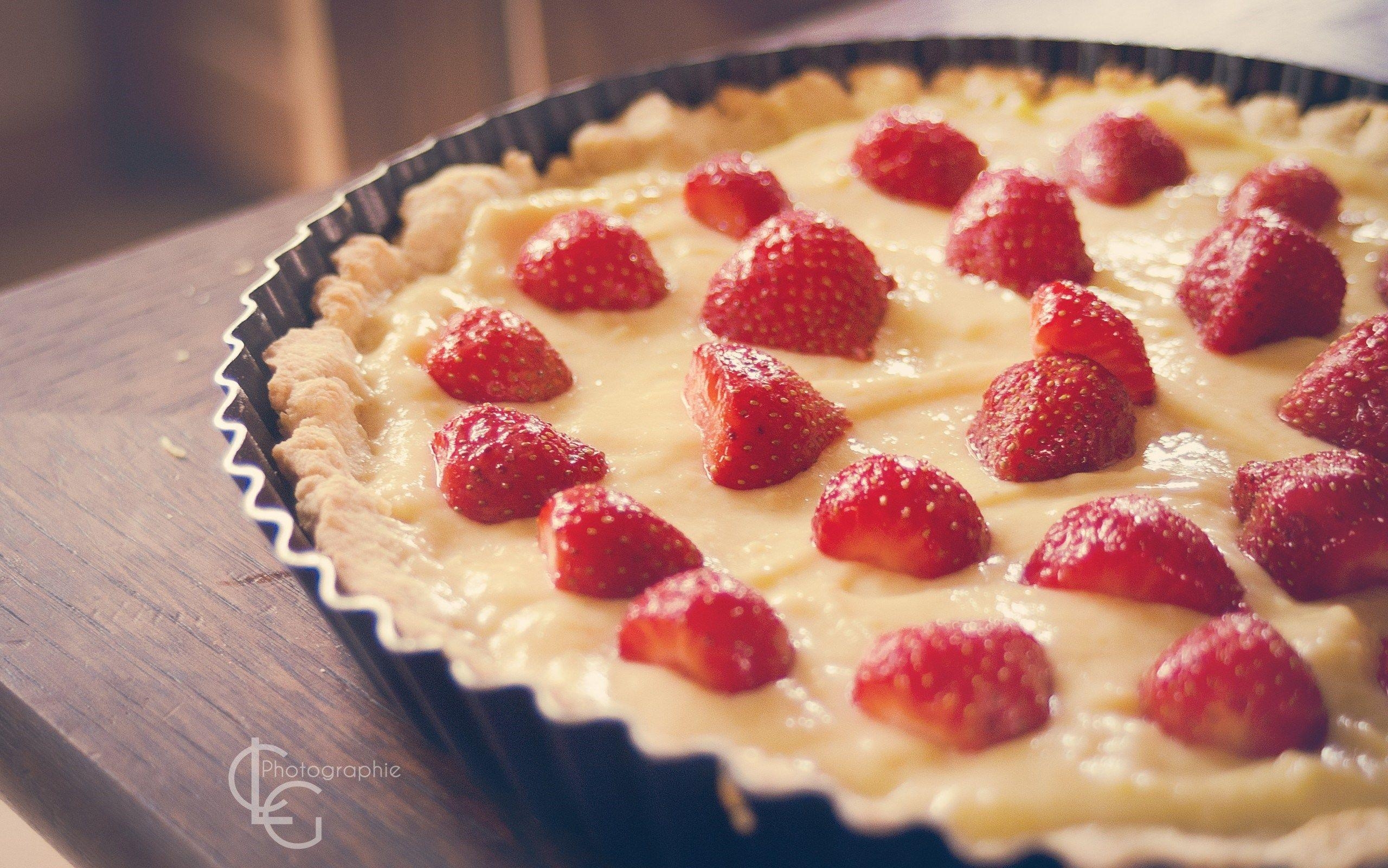 Kuchen Erdbeeren Sahne Desktop, 2560x1600 HD Desktop