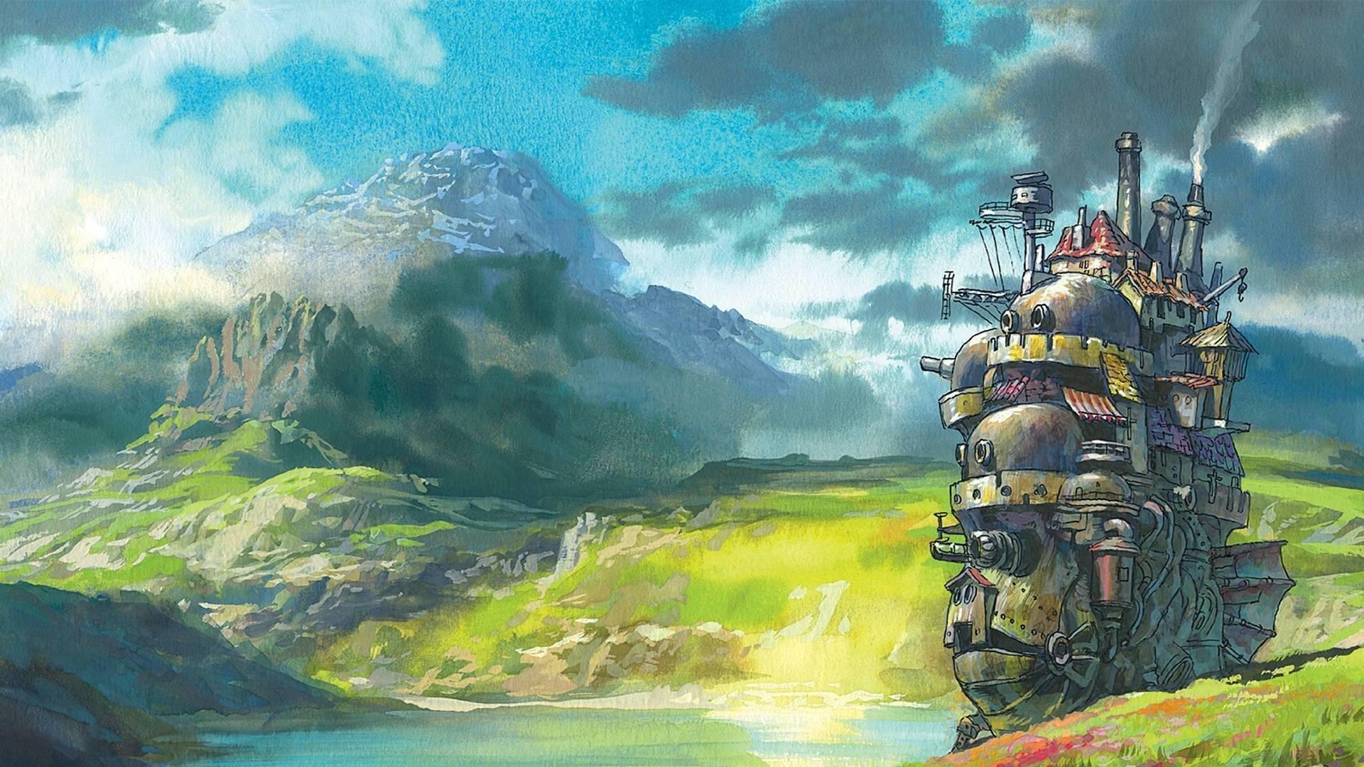 Gruppenbild, Hayao Miyazaki, Anime, Studio Ghibli, Charaktere, 1920x1080 Full HD Desktop