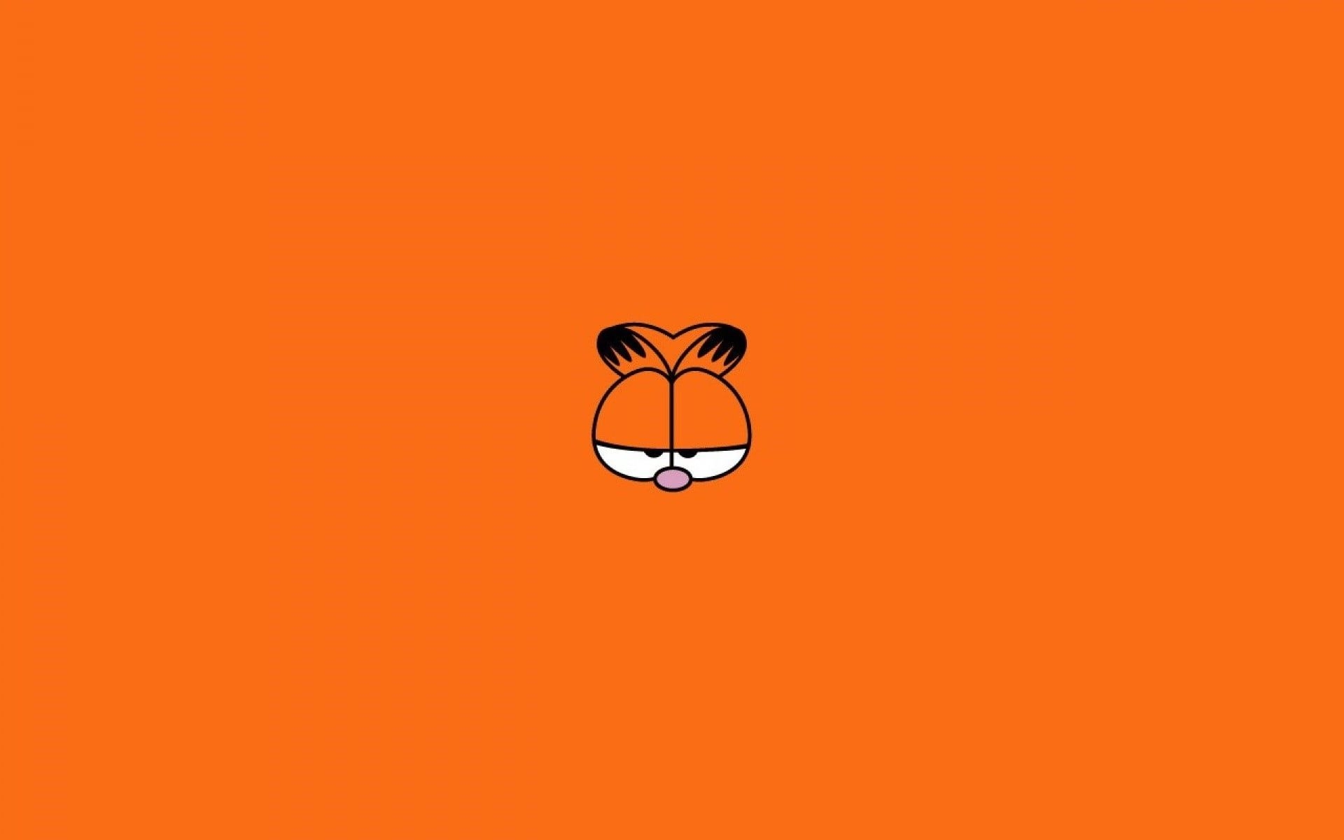 Garfield, Digital, Minimalismus, Orange, HD, 1920x1200 HD Desktop