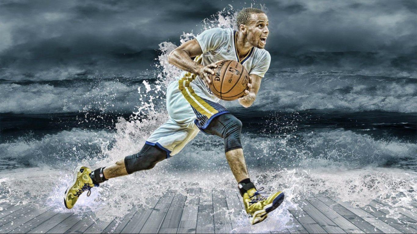 Stephen Curry, Sport, HD, Curry, Basketball, 1370x770 HD Desktop