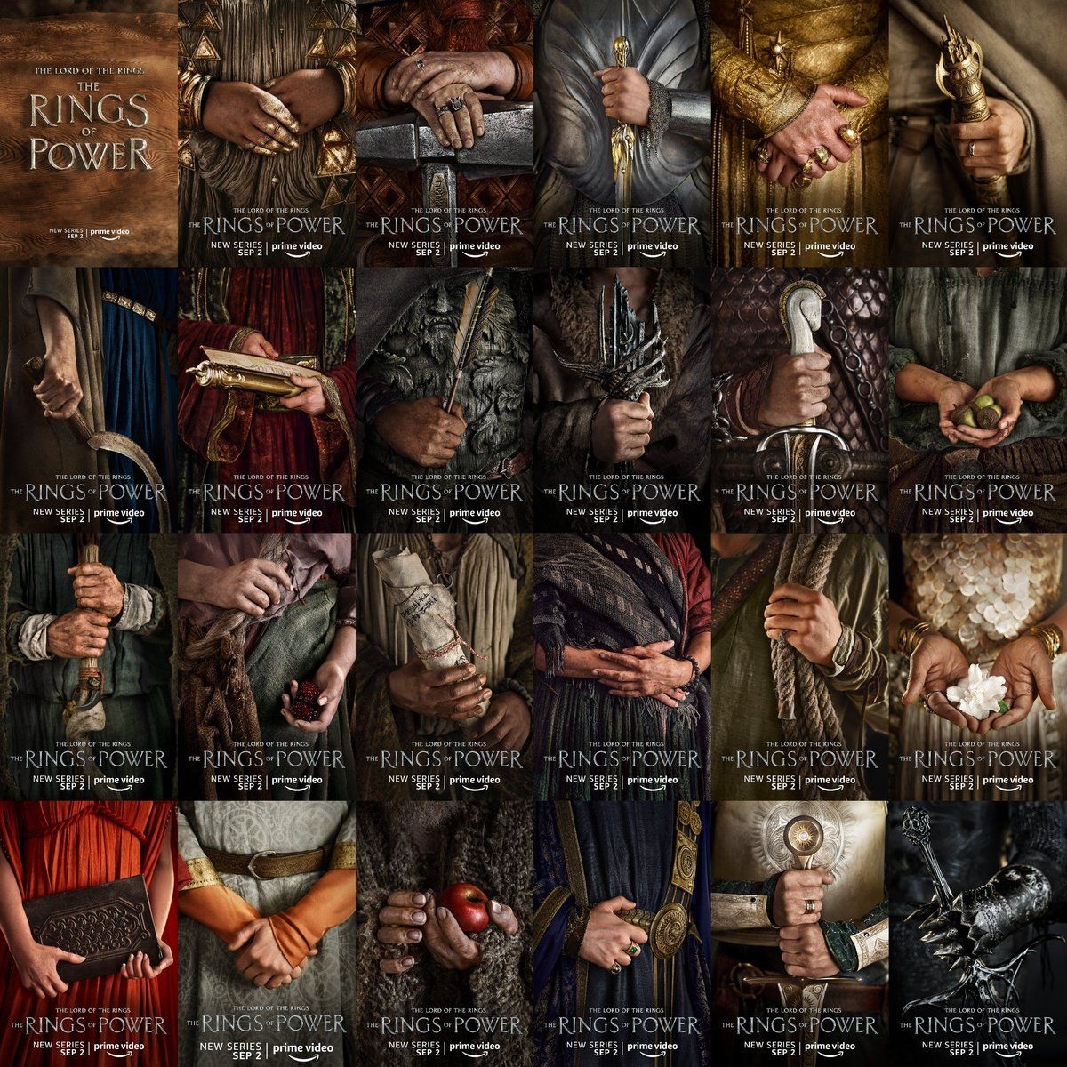 Charakterposter, Ringe der Macht, Herr der Ringe, Serie, 1200x1200 HD Handy