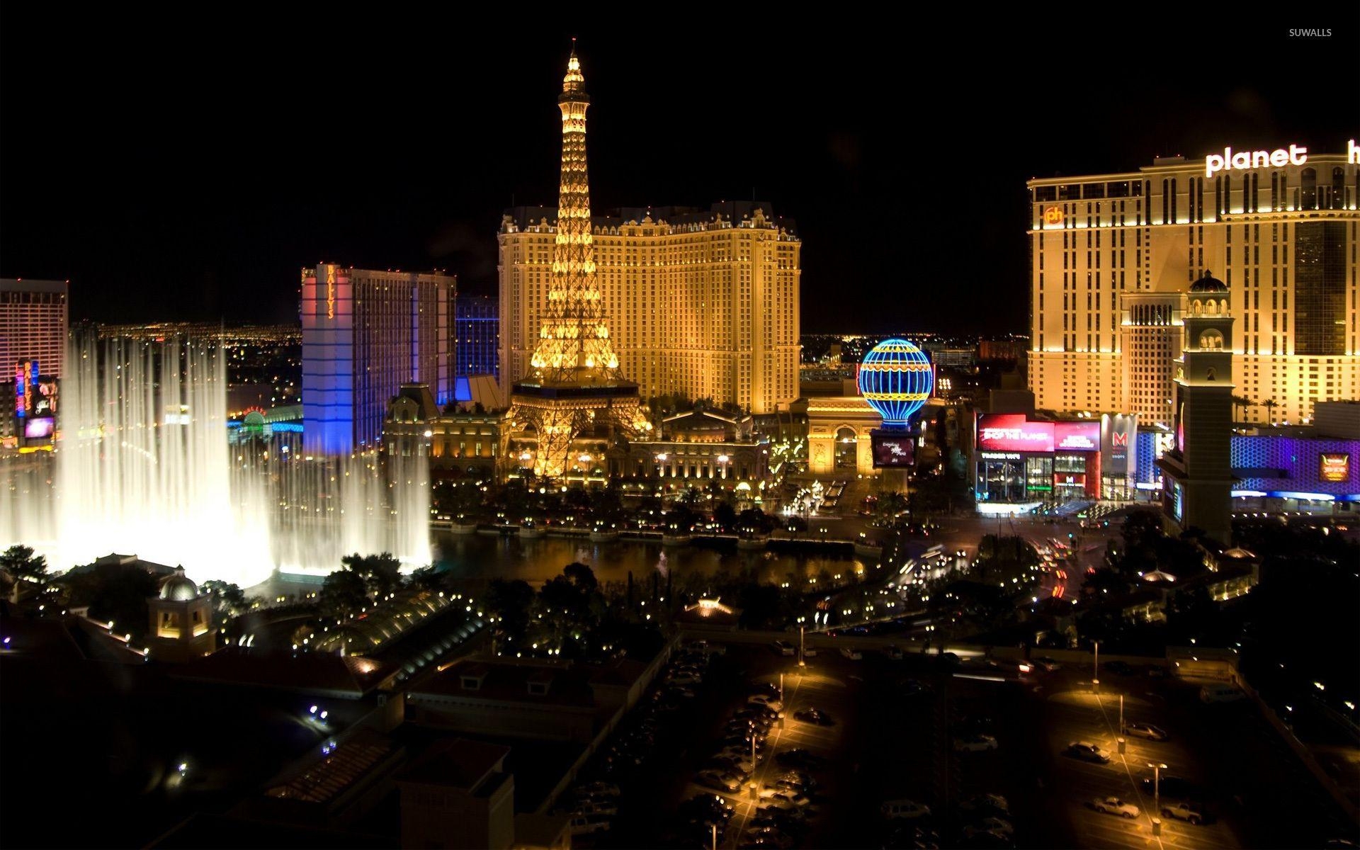 Las Vegas, Dreifach, Hintergrund, Stadt, Reise, 1920x1200 HD Desktop