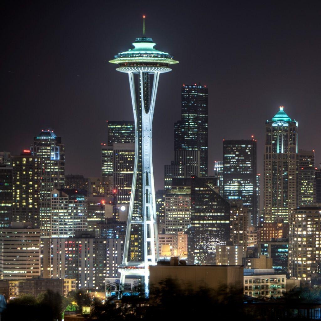 Space Needle, Architektur, Seattle, USA, Turm, 1030x1030 HD Handy