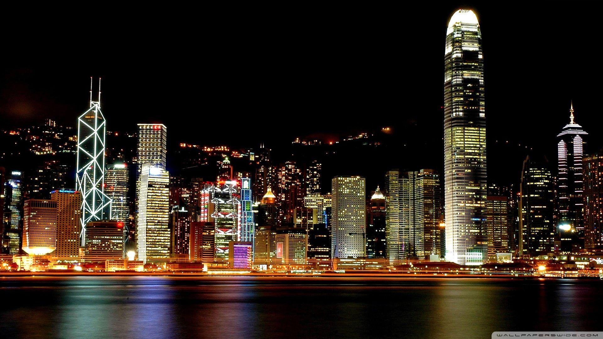 Hongkong Stadt, 4K, HD, Ultra, Reisen, 1920x1080 Full HD Desktop