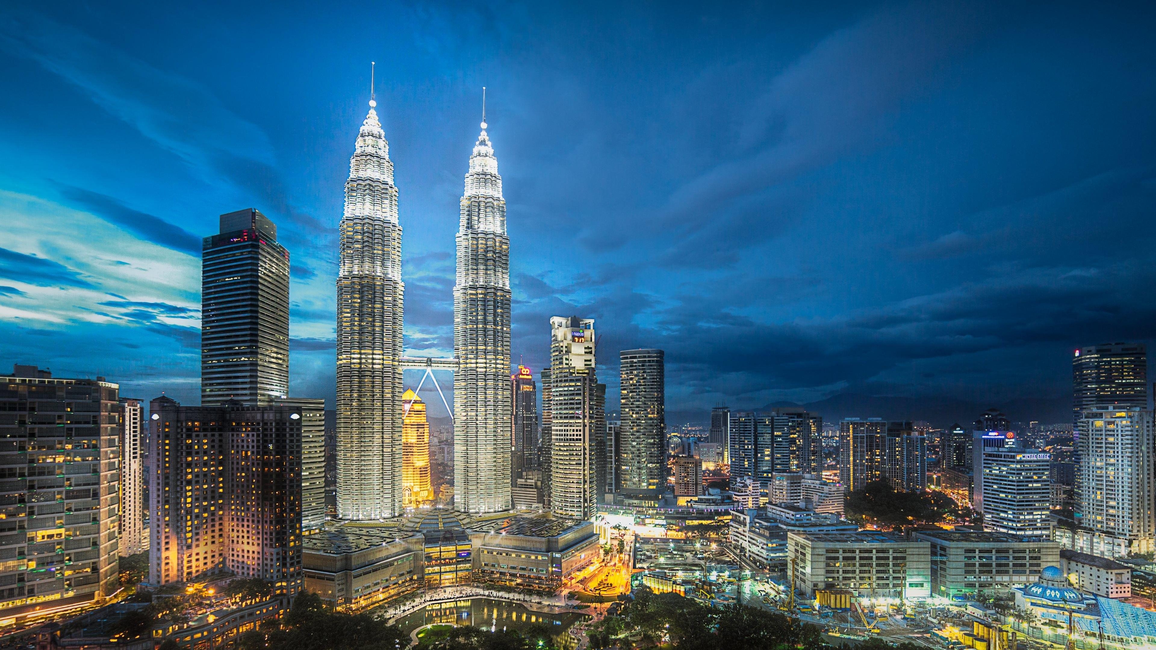 Petronas Towers, Architektur, Kuala Lumpur, Malaysia, Skyline, 3840x2160 4K Desktop