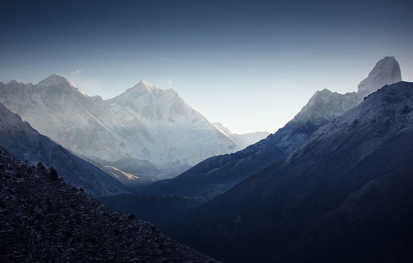 Berge, Himalayas, Lhotse, Ama Dablam, Nuptse, 1340x850 HD Desktop