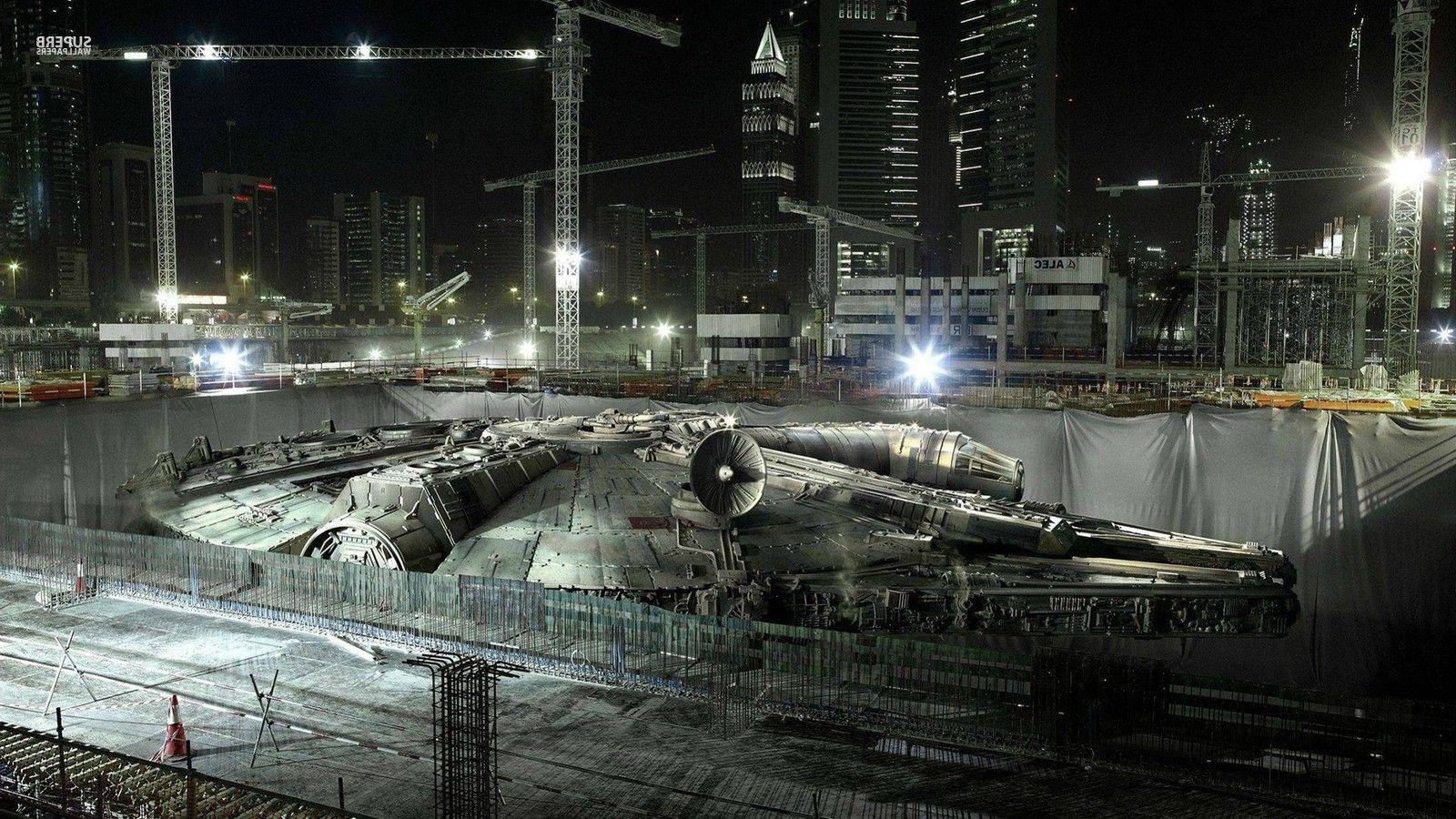 Millennium Falke, Star Wars, Hangar, HD, Science-Fiction, 1600x900 HD Desktop