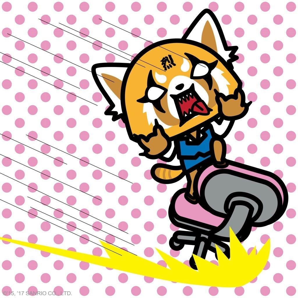 Aggretsuko Anime, Kunst, Sanrio, Beliebt, Rotpanda, 1030x1030 HD Handy