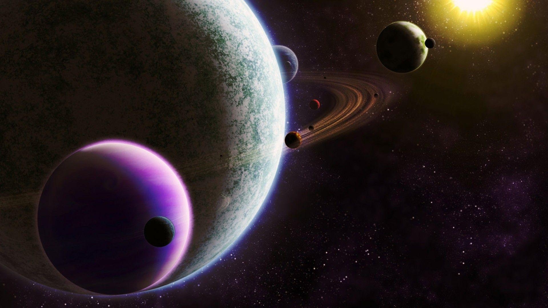 Planeten, Kosmologie, galaktisch, Himmelskörper, Überblick, 1920x1080 Full HD Desktop