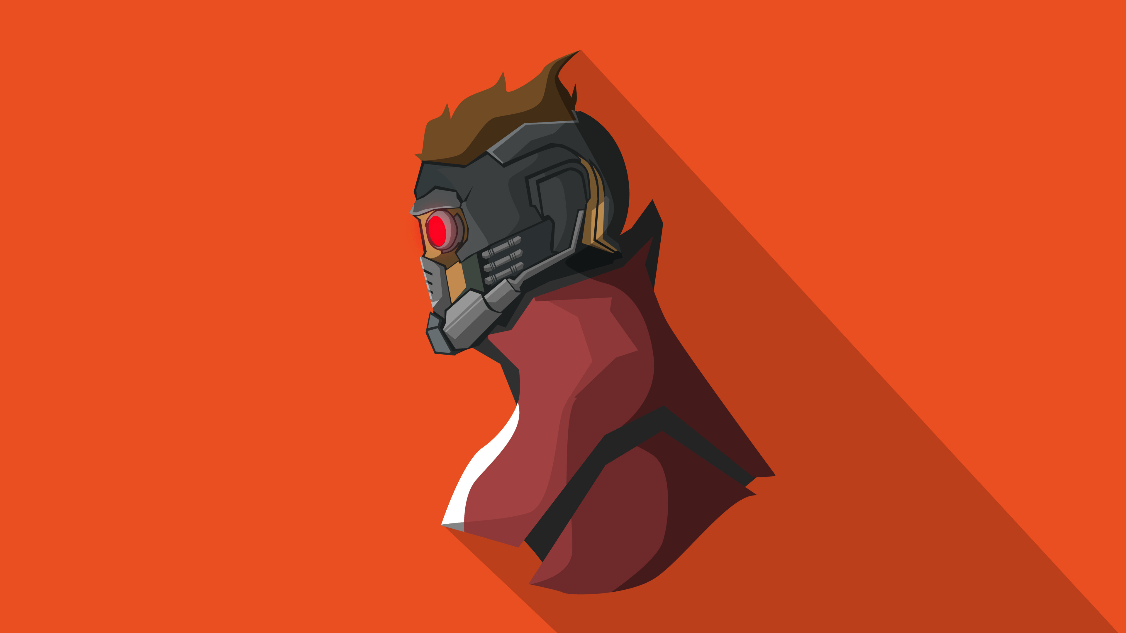 Minimalismus, Star-Lord, Marvel, kreative Bilder, 4K, 3840x2160 4K Desktop