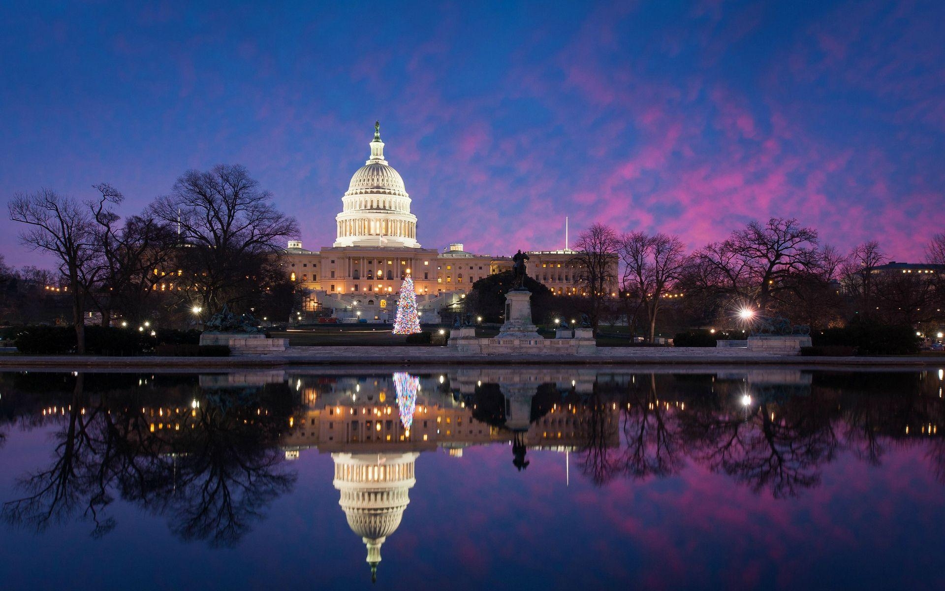 USA, Winter, Washington, Weihnachten, Hintergrund, 1920x1200 HD Desktop