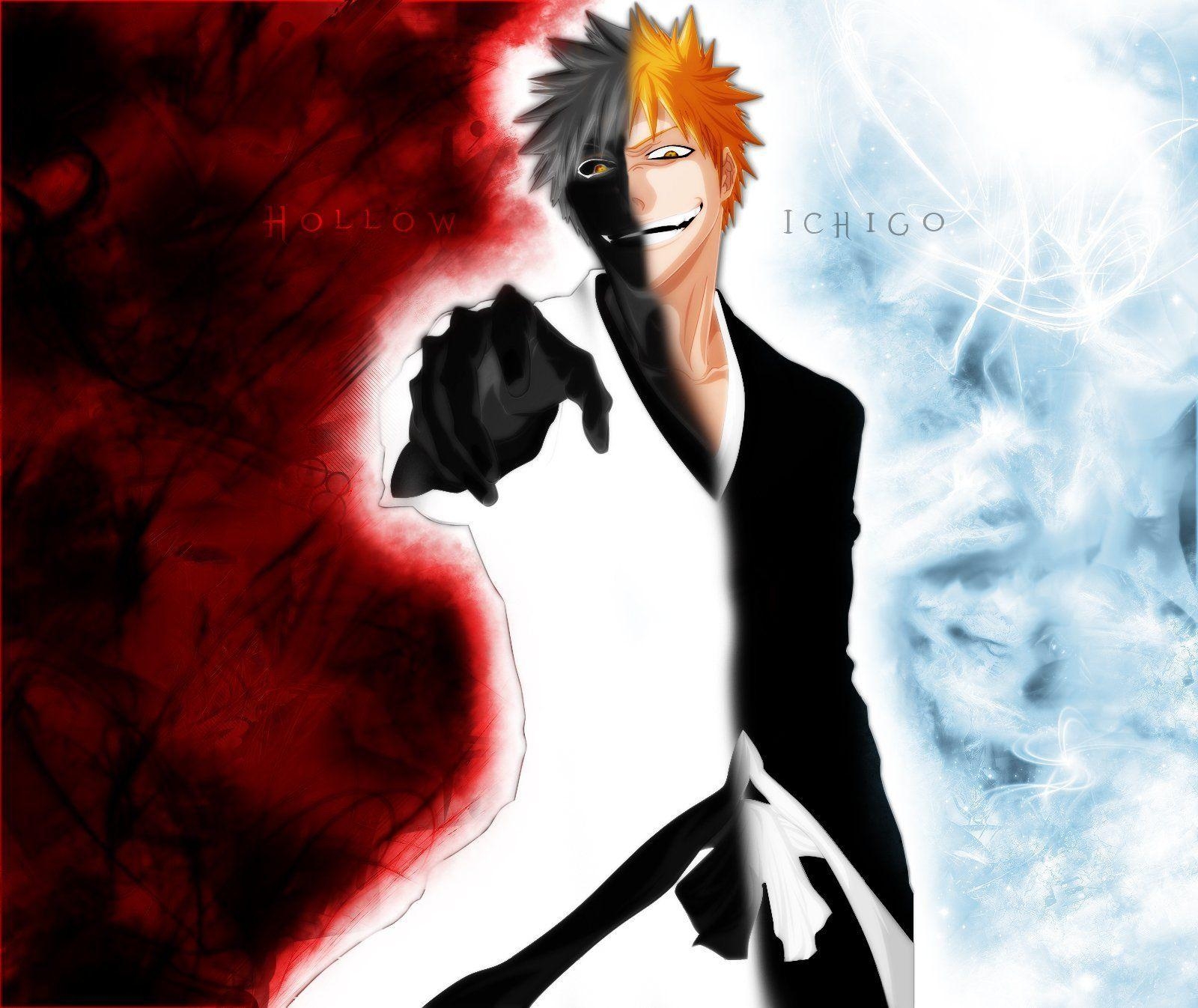 Ichigo Kurosaki, Hollow Ichigo, Anime Helden, Bleach, Krieger, 1600x1350 HD Desktop