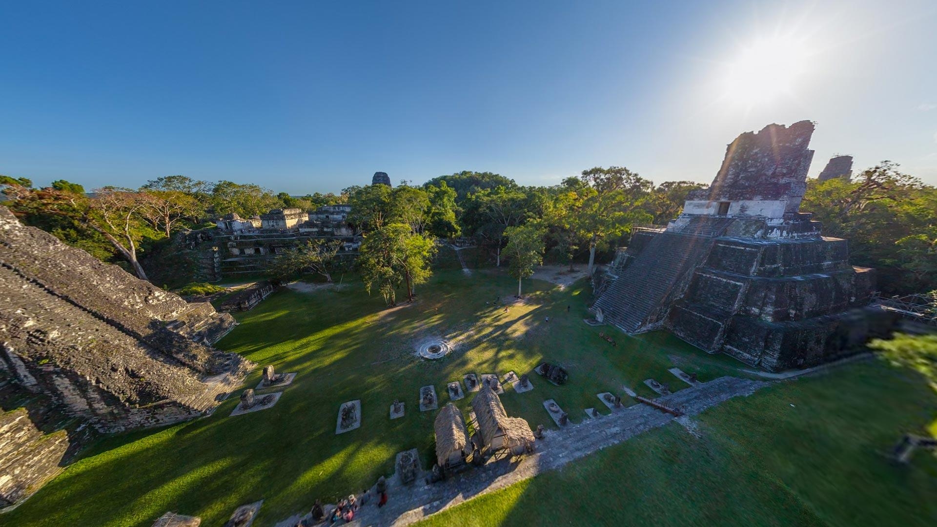 Tikal, Maya Tempel, Guatemala, Archäologie, Dschungel, 1920x1080 Full HD Desktop