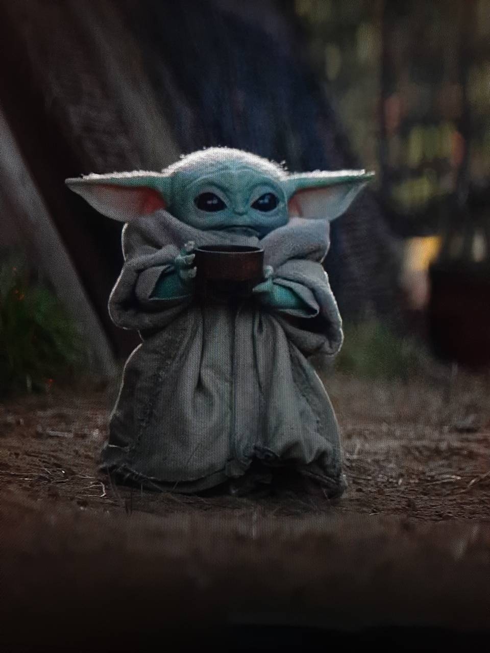 Baby Yoda, süß, Hintergrund, Star Wars, Mandalorian, 960x1280 HD Handy