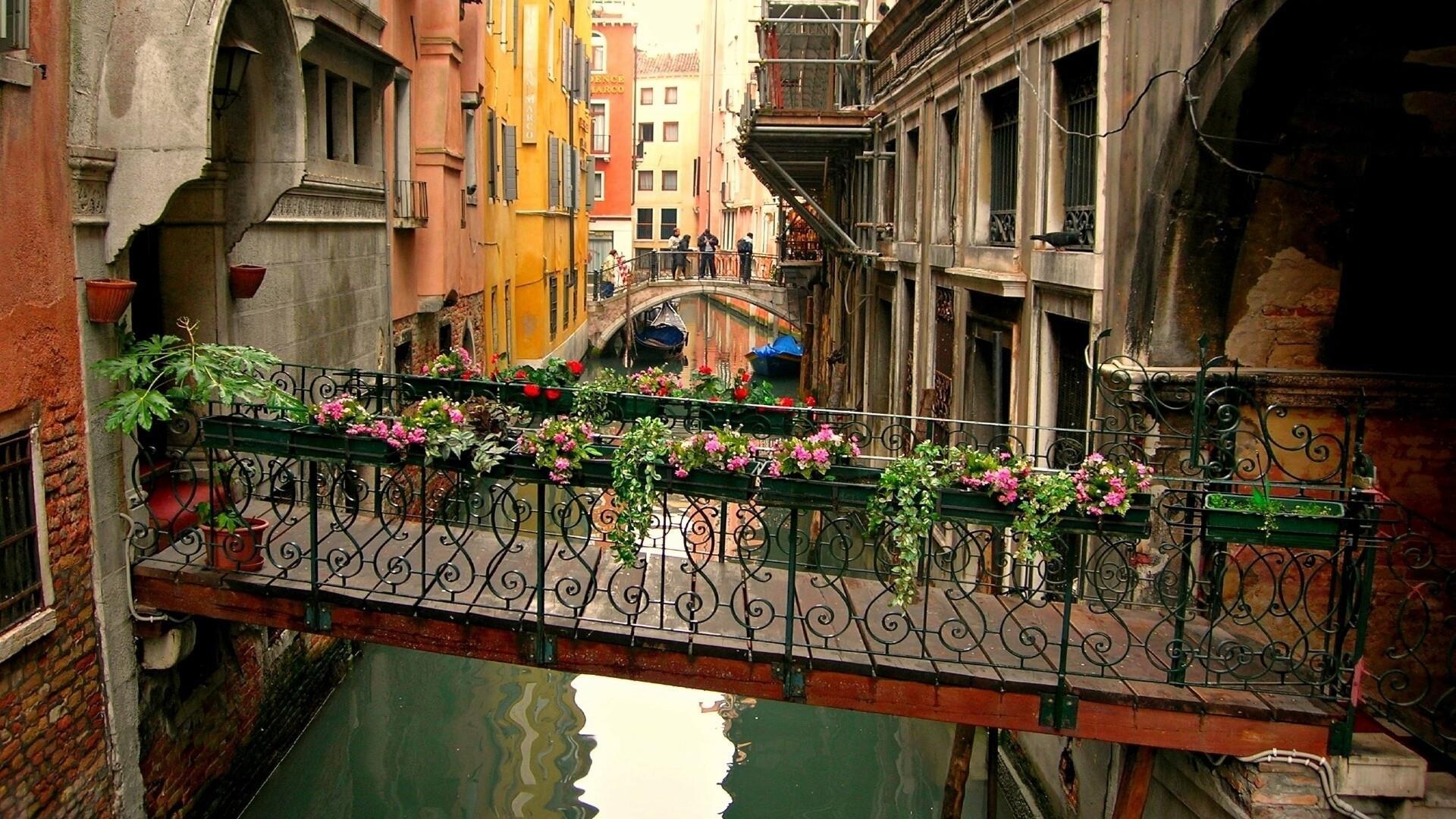 Venedig, Brücken, Kanal, Italienisches, Romantik, 1920x1080 Full HD Desktop