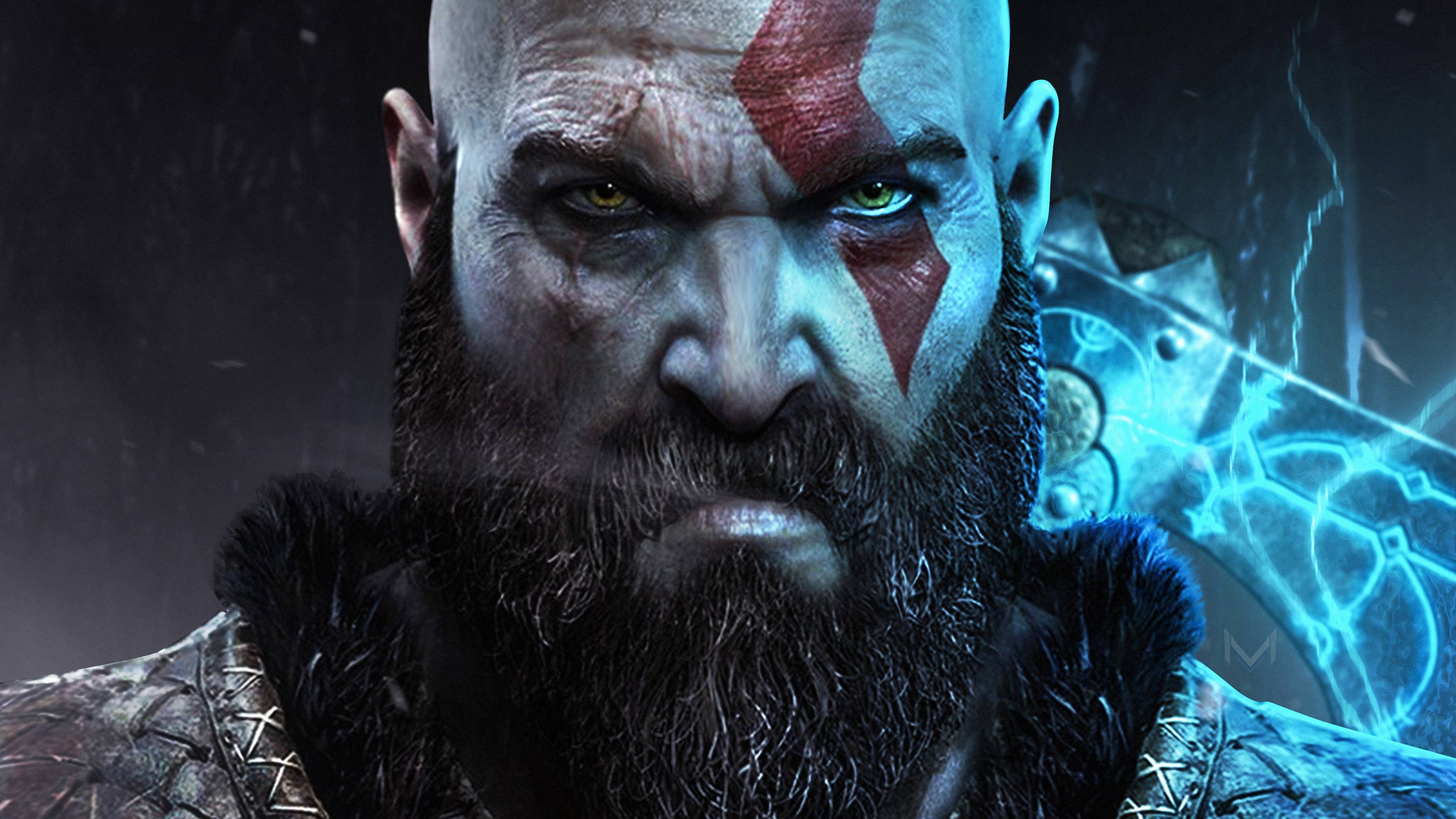 Kratos, PS4, God of War, 4K, Gaming, 3840x2160 4K Desktop