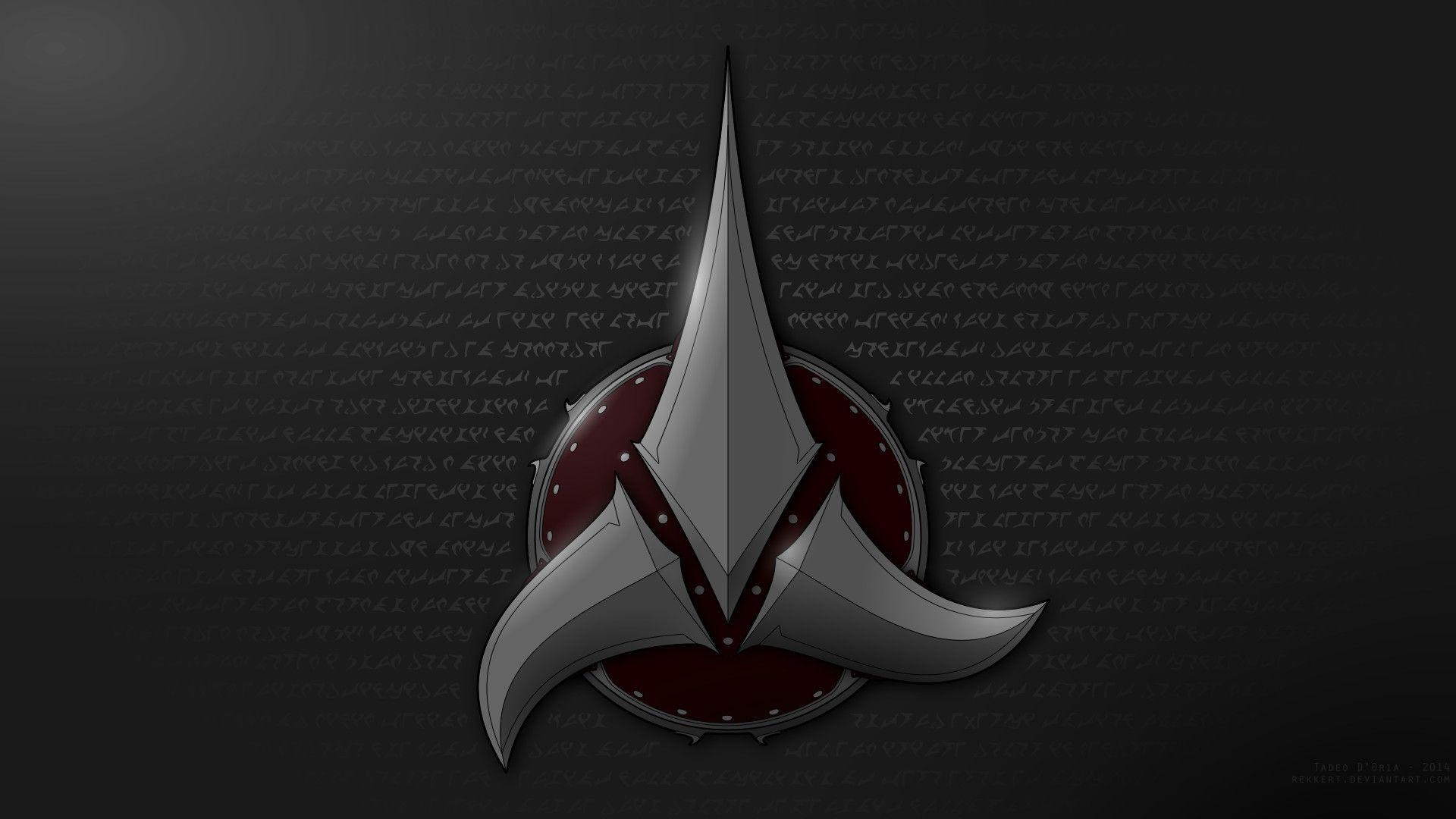 Klingon, Symbol, TV-Serie, Star Trek, Hintergrund, 1920x1080 Full HD Desktop