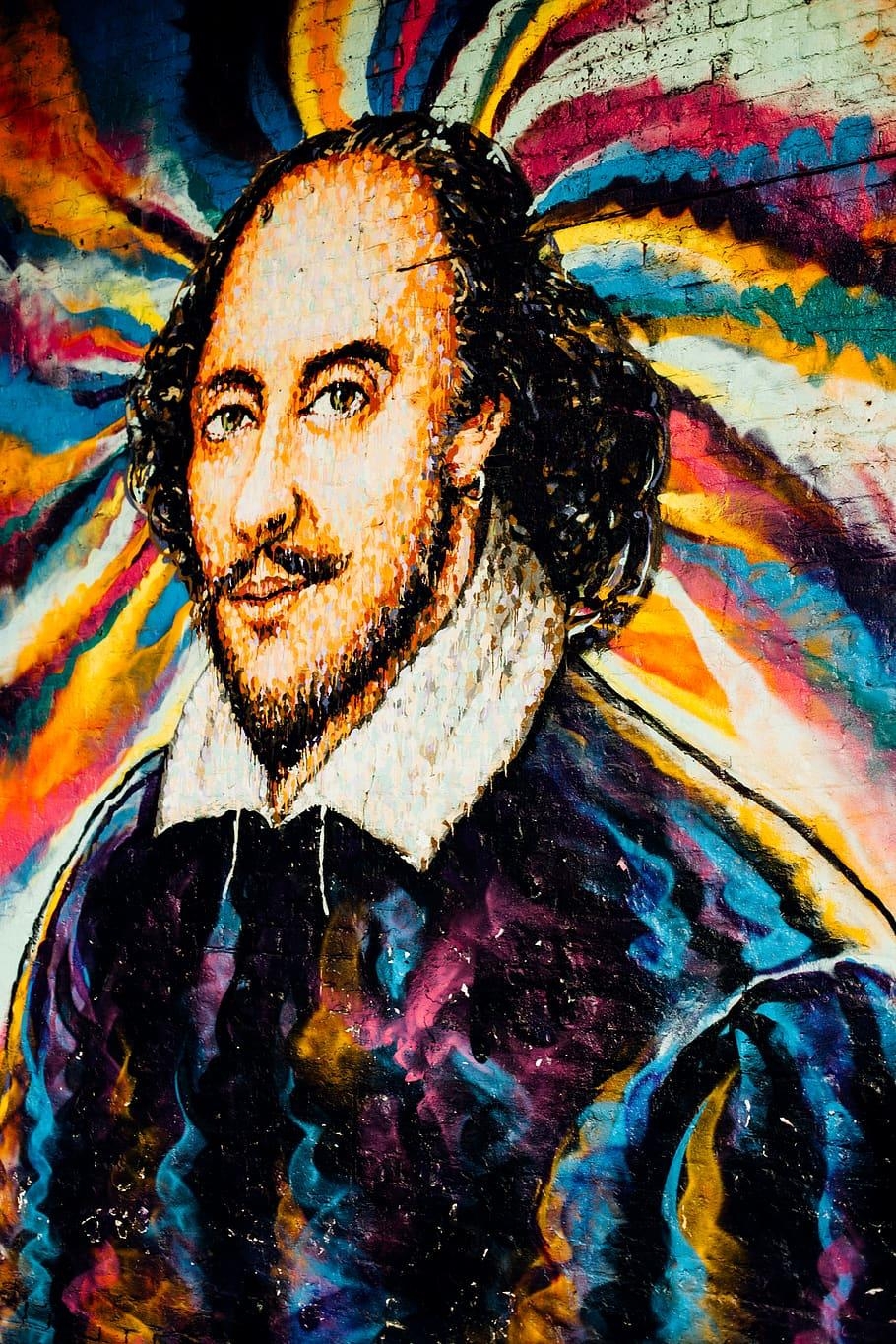 William Shakespeare, 1080p, 2k, 4k, 5k Wallpaper, 910x1370 HD Handy