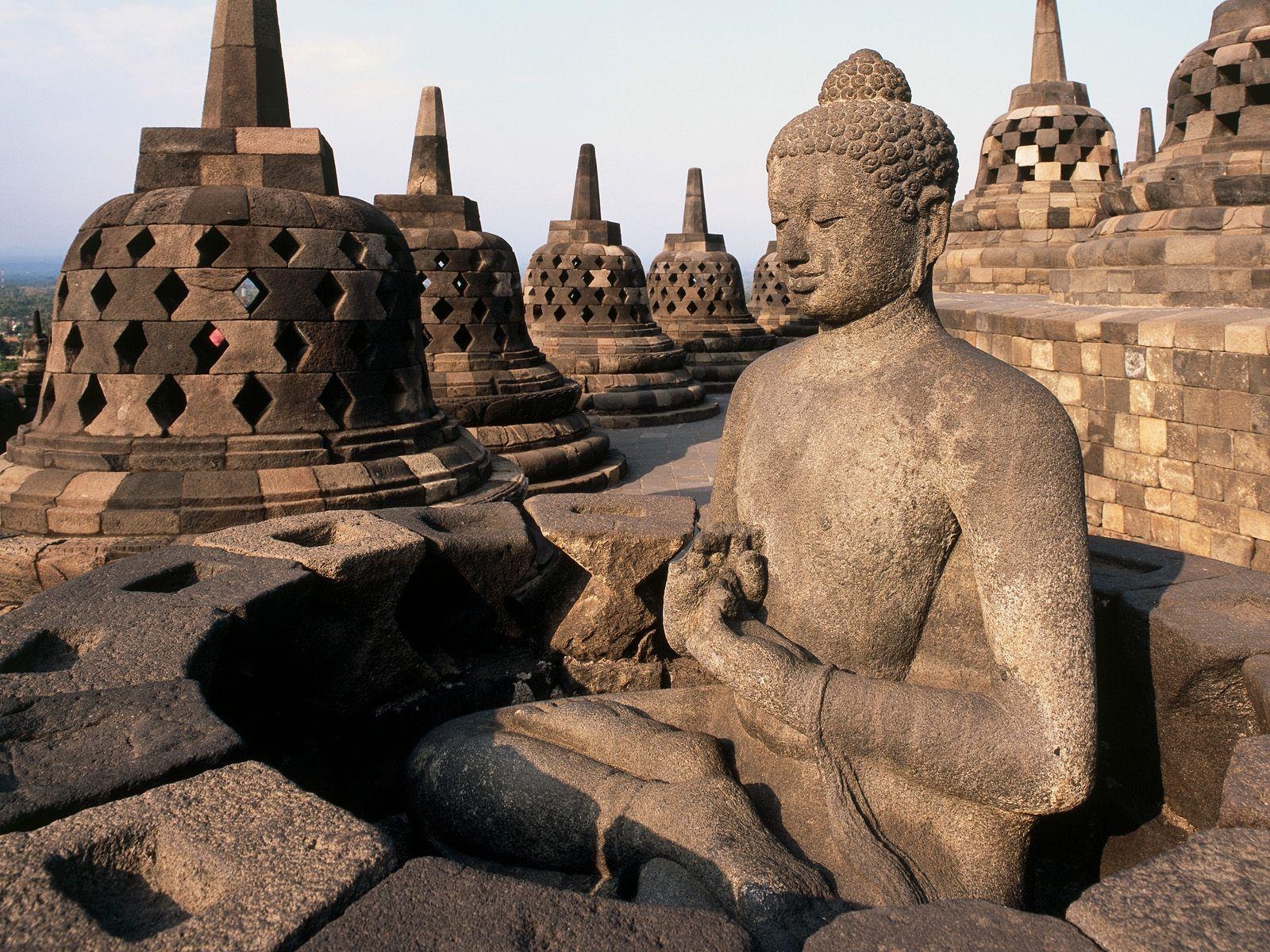 Schönheit, Candi Borobudur, Magelang, Zentral-Java, Indonesien, 1600x1200 HD Desktop