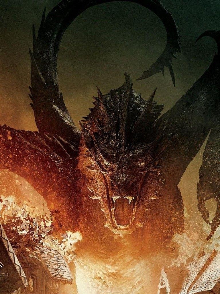 Smaug, Drache, Feuer, Der Hobbit, herunterladen, 770x1030 HD Handy