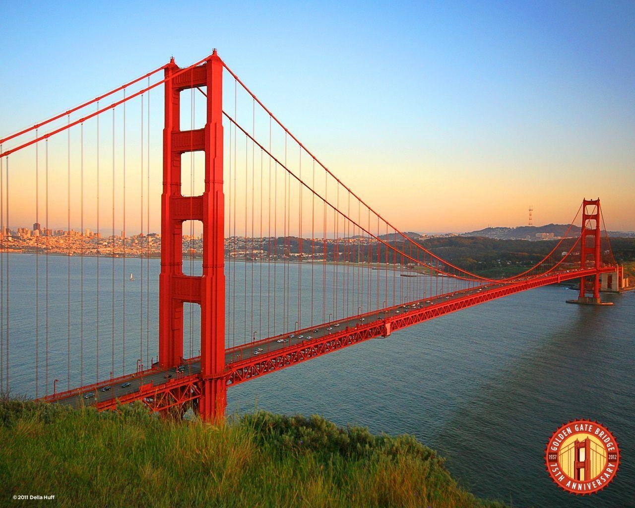 Golden Gate, 75. Jubiläum, Brücke, San Francisco, Download, 1280x1030 HD Desktop