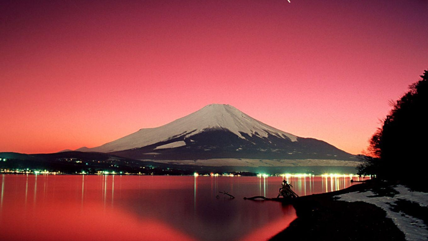 Mount Fuji, HD Bild, Japan, Vulkan, Berg, 1360x770 HD Desktop