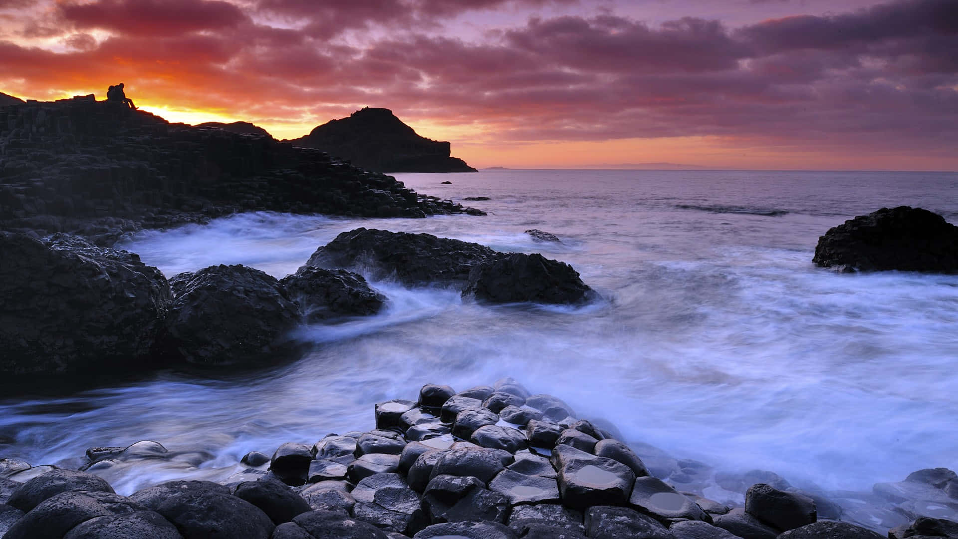 Giants Causeway, Basaltformation, Nordirland, Landschaft, 1920x1080 Full HD Desktop