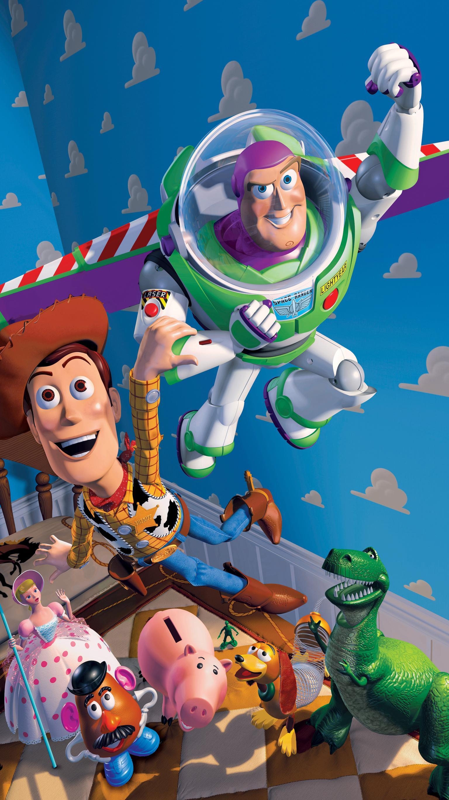 Toy Story 1995, Telefon Bild, Cartoon, Pixar, Film, 1540x2740 HD Handy