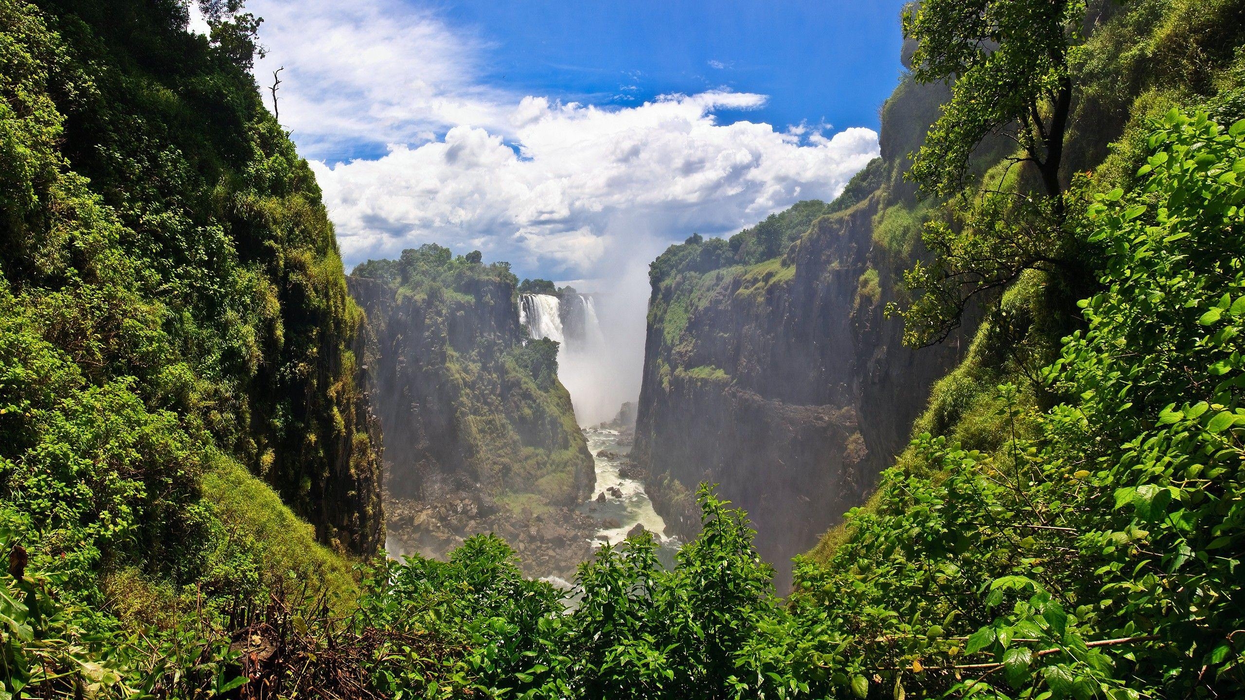 Victoriafälle, Sambia, Reisen, Wasserfälle, Natur, 2560x1440 HD Desktop