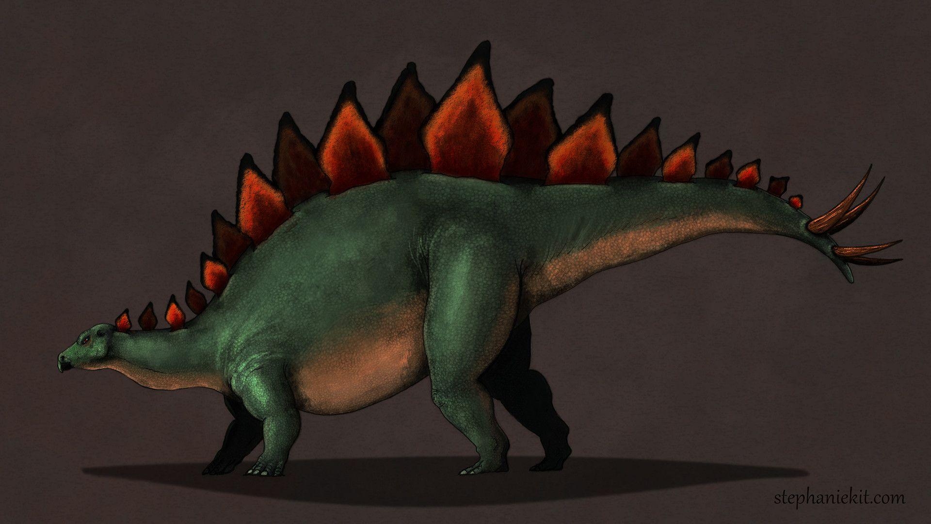 Stegosaurus, Stephanie, Kit Gurgel, Dinosaurier, Kunst, 1920x1080 Full HD Desktop