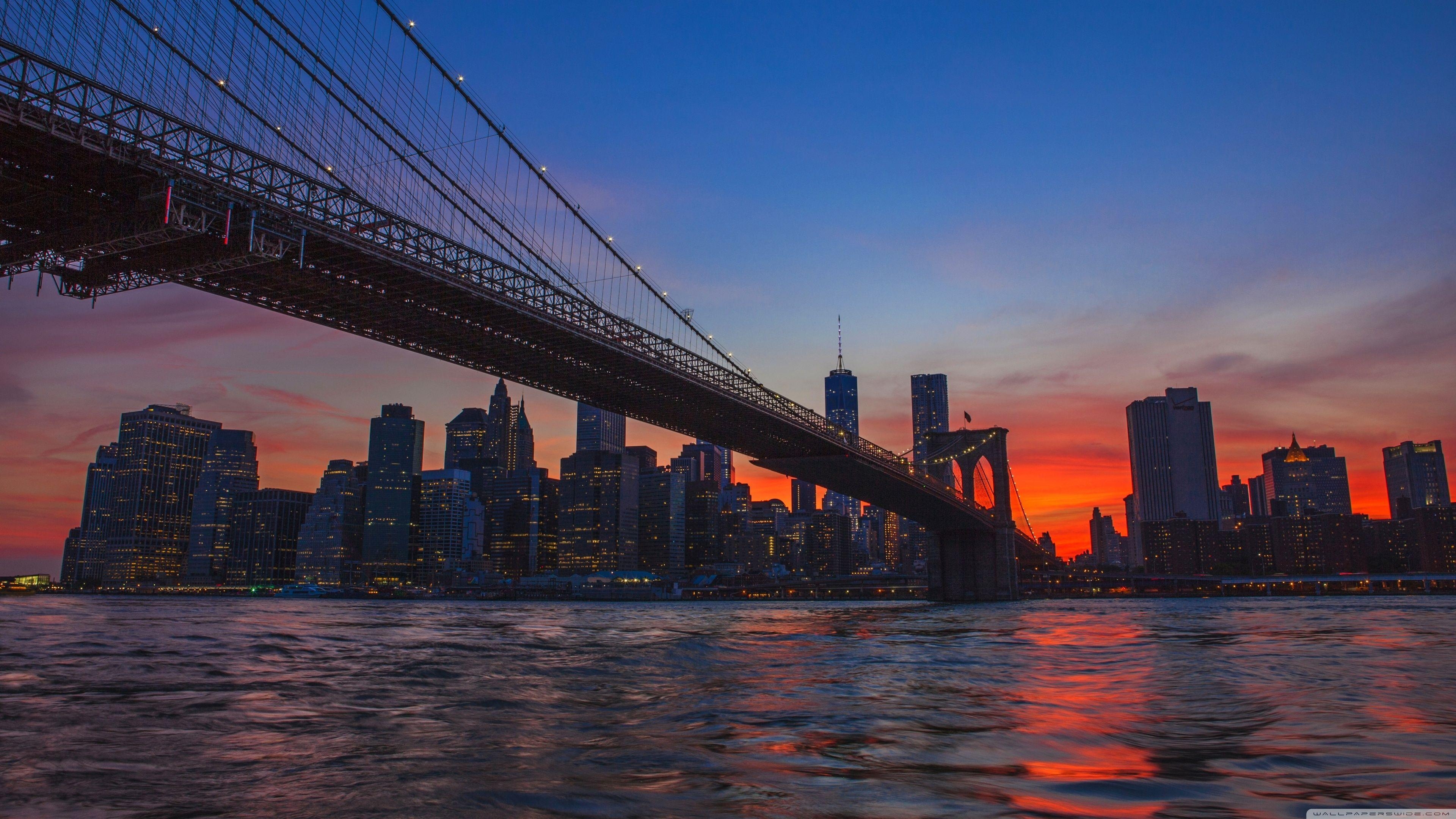 New York City, Brooklyn Bridge, 4K HD, Aussicht, Reise, 3840x2160 4K Desktop