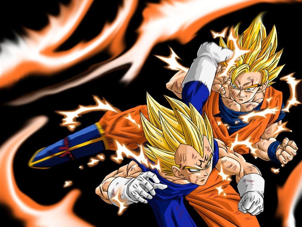 Majin Vegeta, Dragon Ball Z, Goku, Anime, Hintergrund, 1030x770 HD Desktop