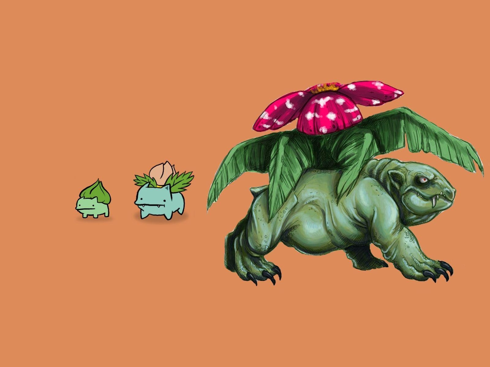 Pokémon, Bulbasaur, Venusaur, Ivysaur, Hoch, 1600x1200 HD Desktop