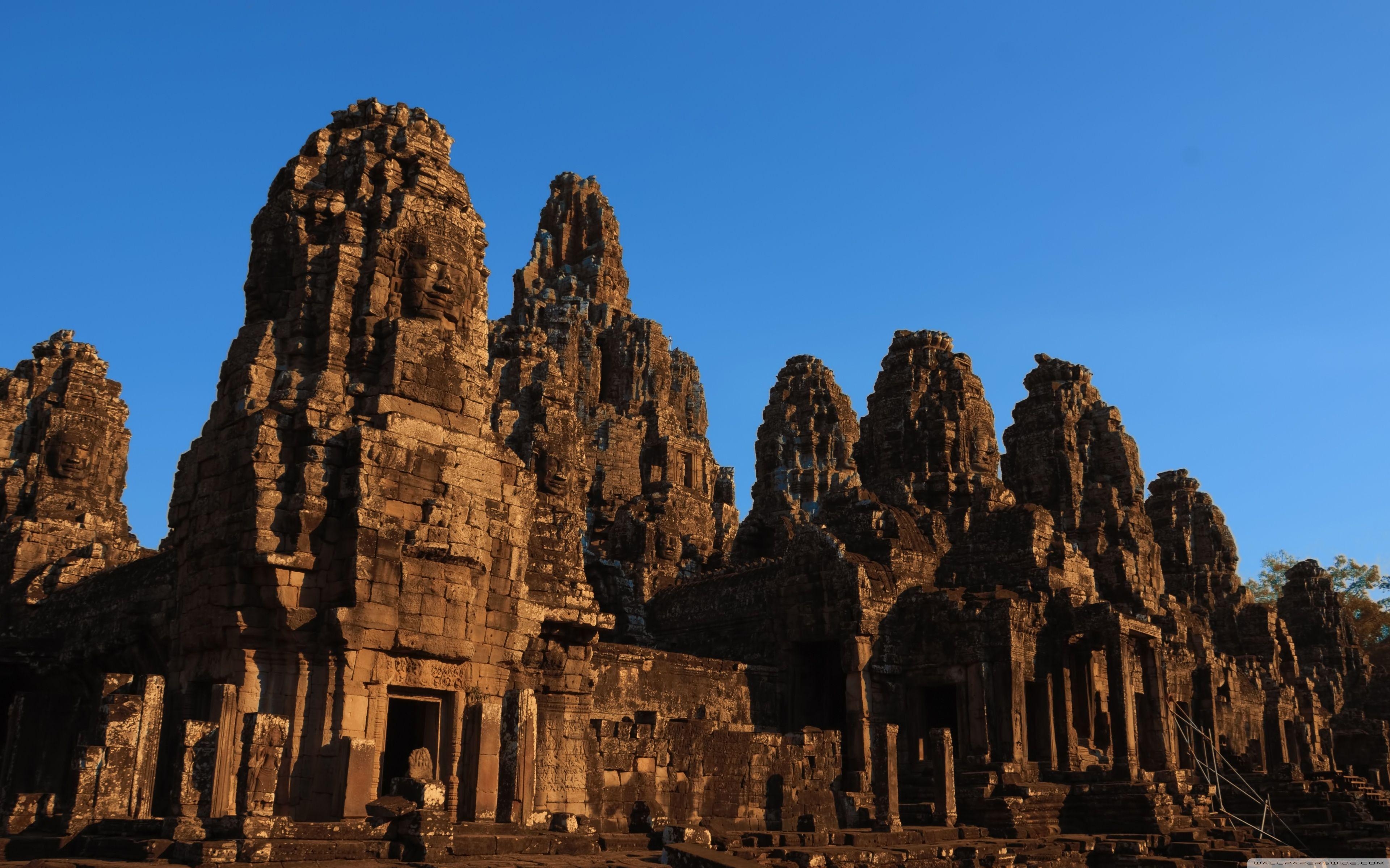 Bayon Tempel, Kambodscha, HD, Download, Reise, 3840x2400 4K Desktop