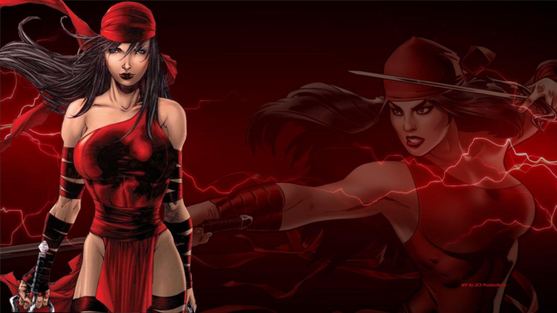 Elektra, Elektrisch, Superheld, Marvel, Hintergrund, 1920x1080 Full HD Desktop